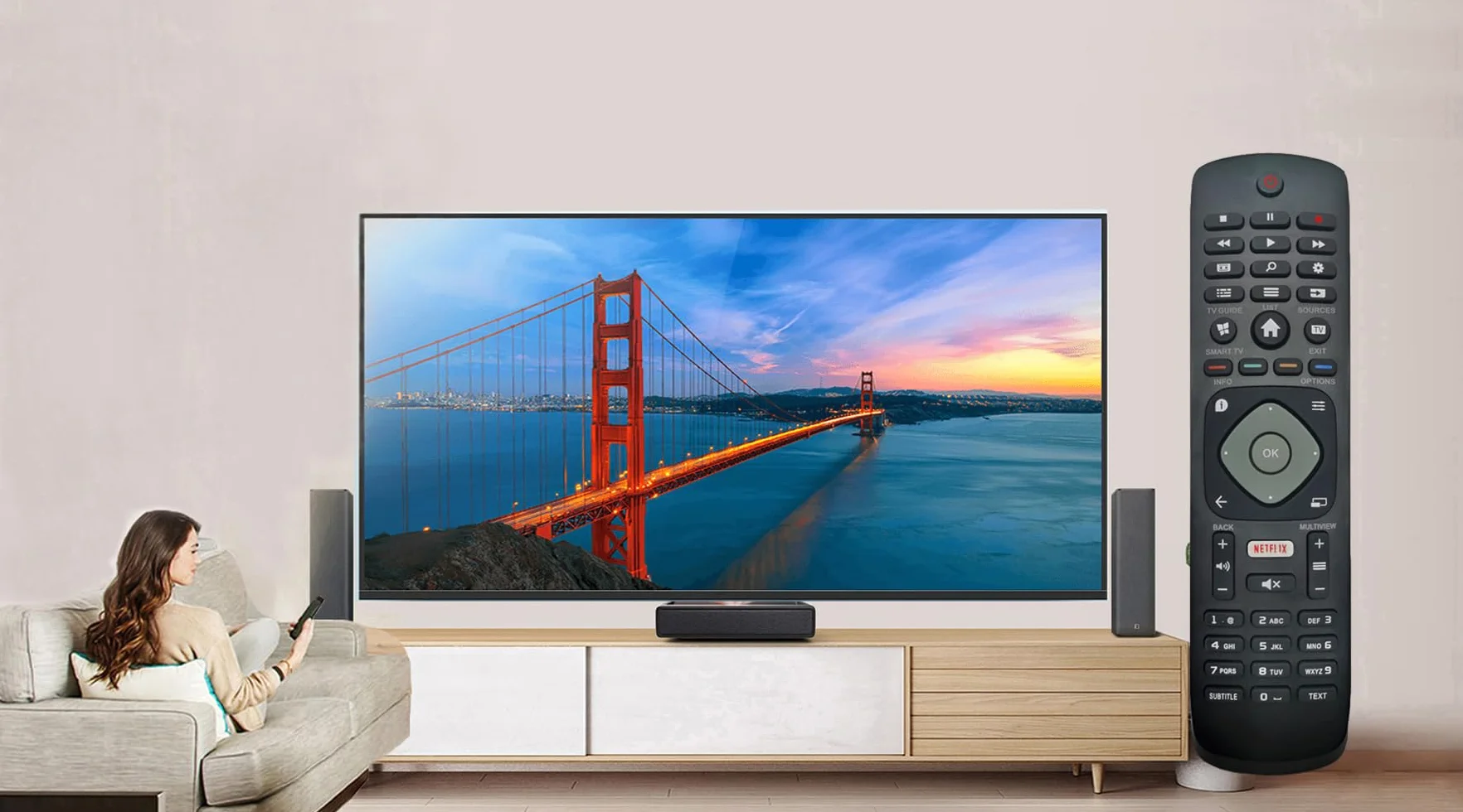 Philips Reemplazo Mando TV Compatible con LED HD