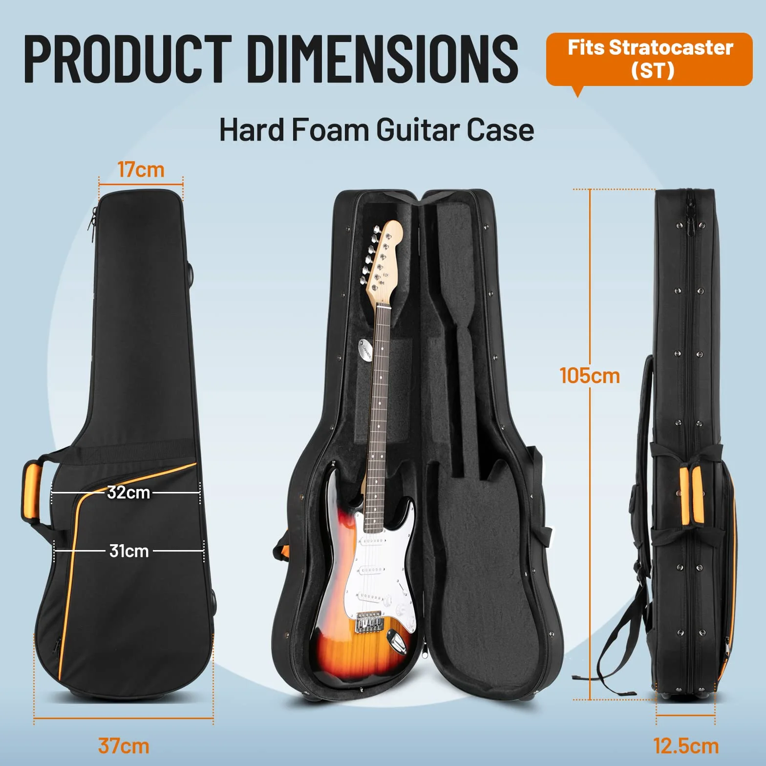 CAHAYA Estuche Rígido Gig Bag 39 Pulgadas Acolchado Blando, CY0300