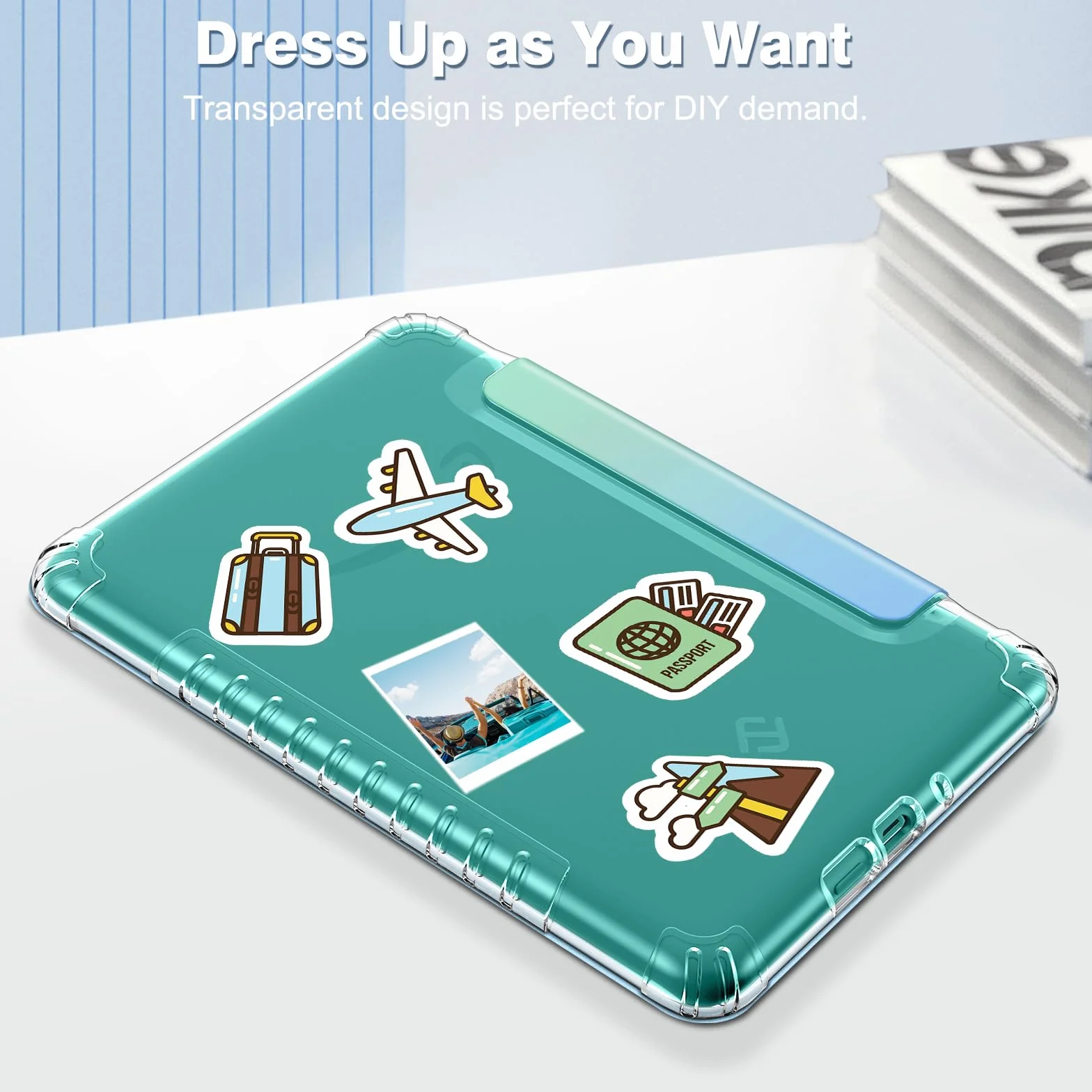 Funda para Kindle Paperwhite 7" (12ª Gen 2024) y Kindle Colorsoft Signature Edition, TPU Transparente, Seaside Ombre