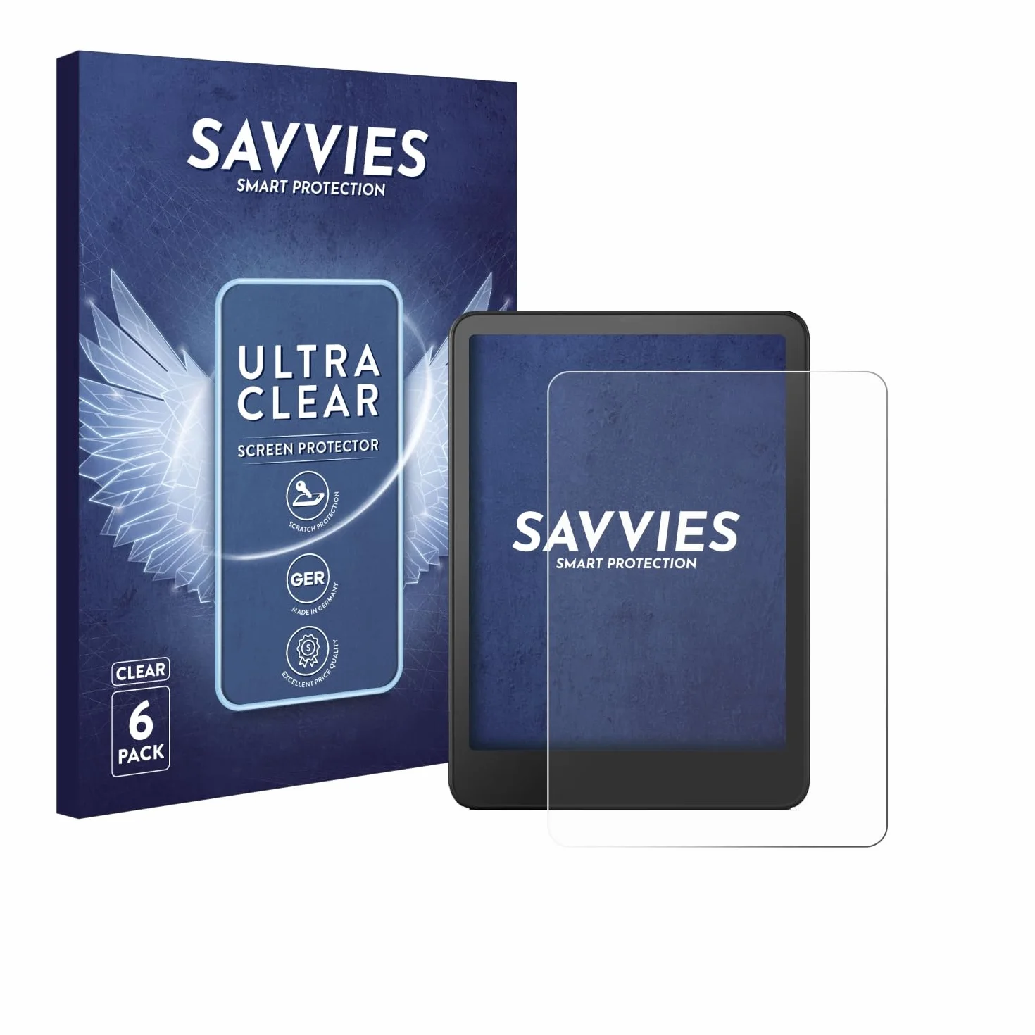 Savvies Protector Pantalla para Amazon Kindle Colorsoft Signature Edition 6 Unidades