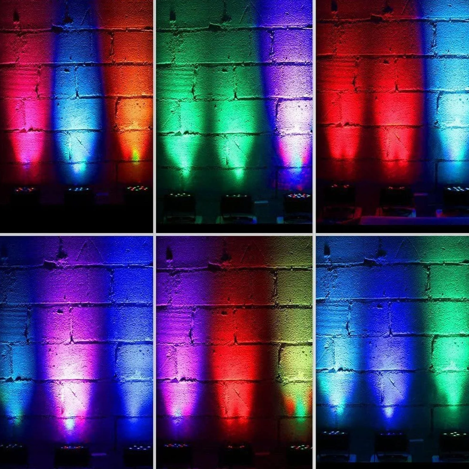 UKing 4PCS Foco Par LED, RGB 36 LED Luces de Escenario con Control Rmoto, Disco Efectos de Iluminación 7 Modos para Bodas Luces de Fiesta de Navidad