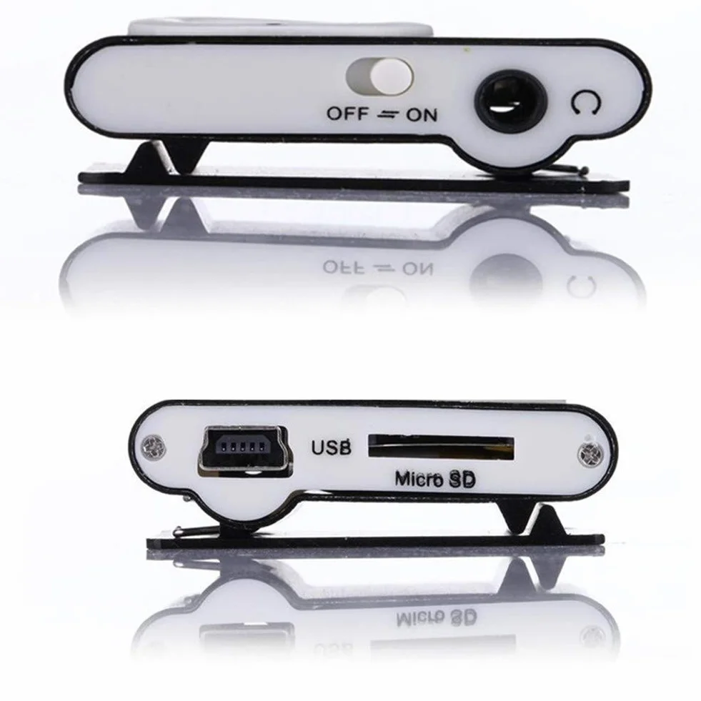 Reproductor MP3 USB 2.0 Mini con Clip, Soporte TF, 3.5mm