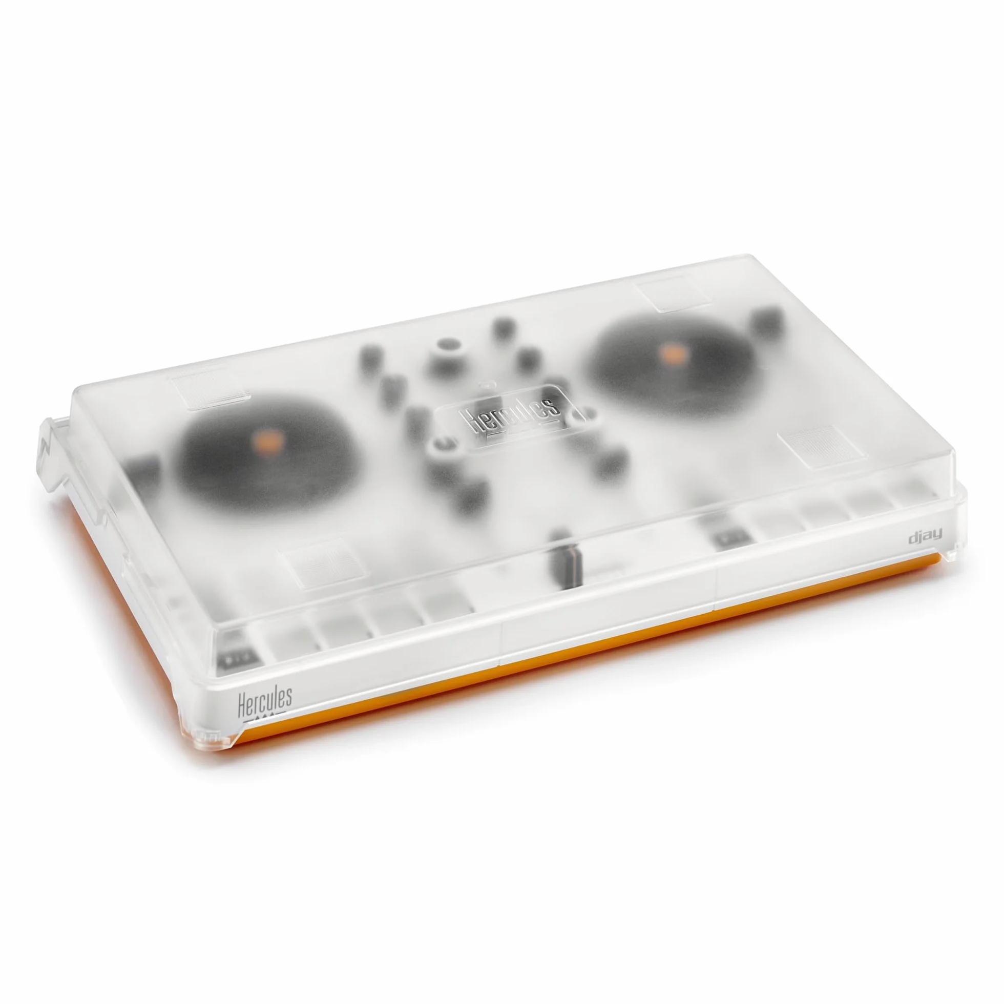 Hercules DJControl Mix - Controladora DJ Inalámbrica Bluetooth para Smartphone (iOS y Android, Algoriddim djay Incluido, Portátil, 2 Decks con 8 Pads) Blanco