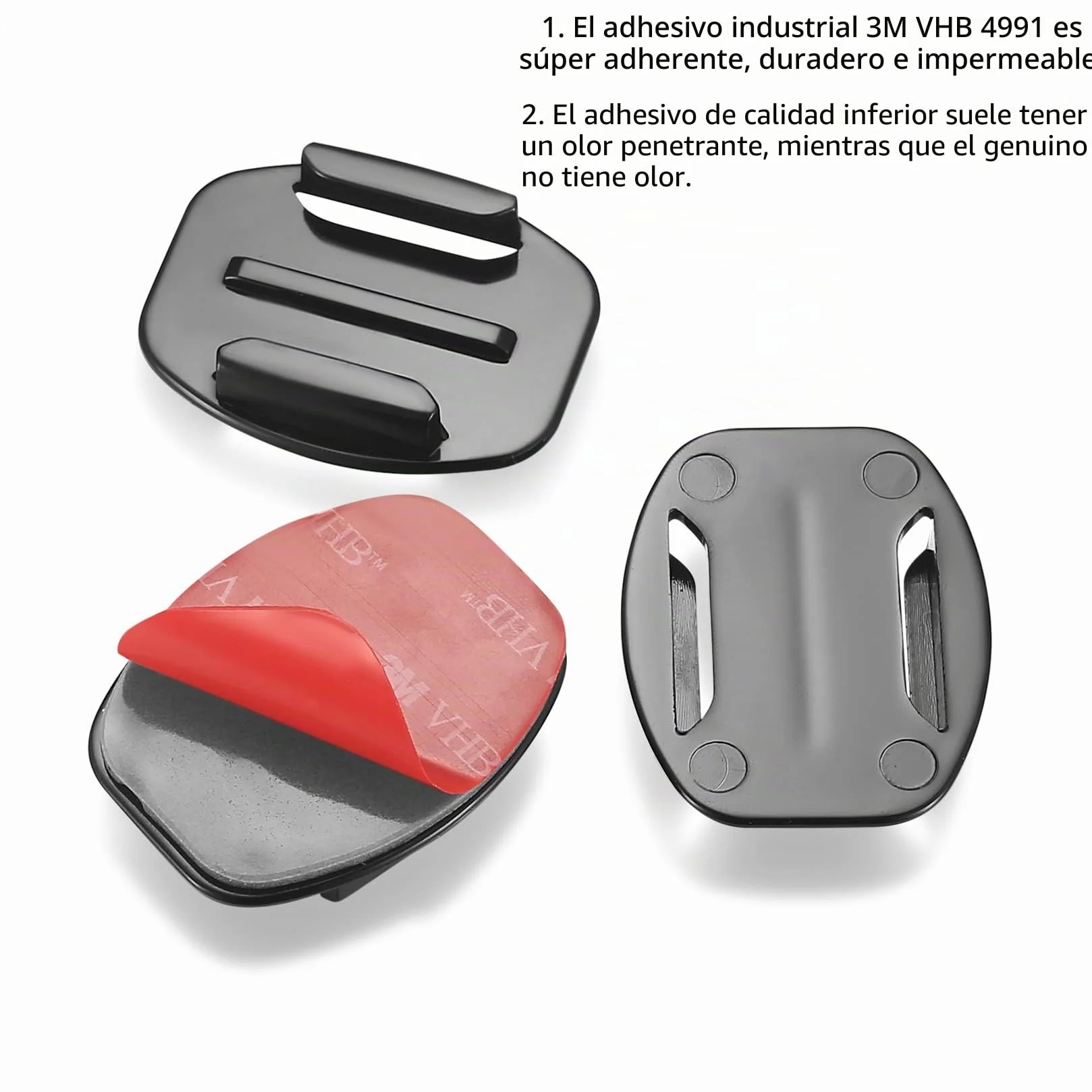 20 Set Compatible con Gopro Pegatinas para Casco, Almohadillas Adhesivo de Montaje, Adhesivos Pegatinas Almohadillas Plana Curvada compatibles con GoPro Hero Session/4/3/3+/2 Cámara de Acción