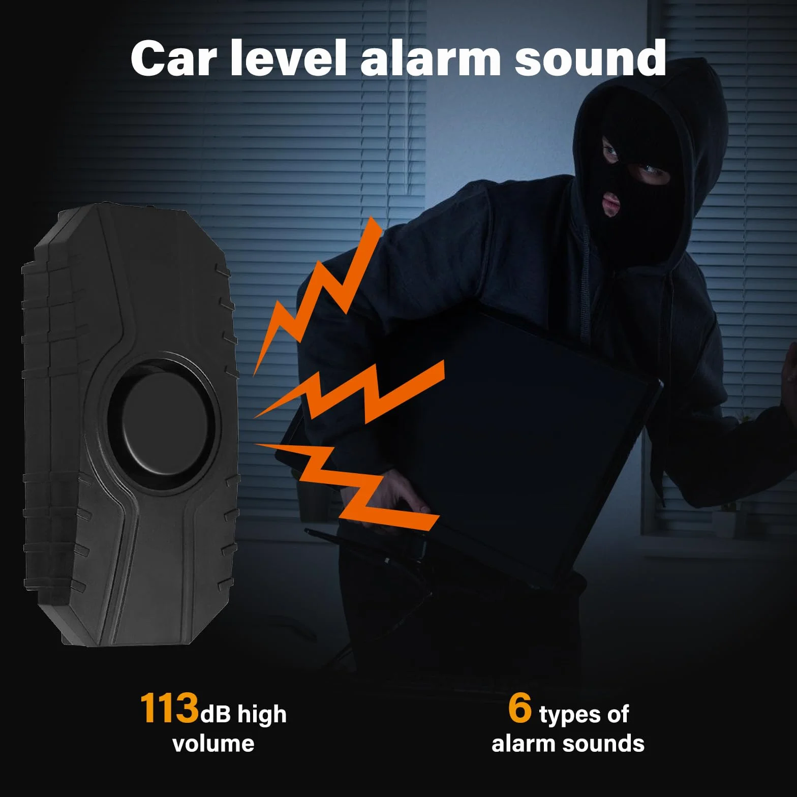 Alarma de bicicleta, alarma inalámbrica para motocicleta, alarma de bicicleta con mando a distancia, sensor de movimiento de vibración de seguridad, sistema de alarma para bicicleta, 113 dB,