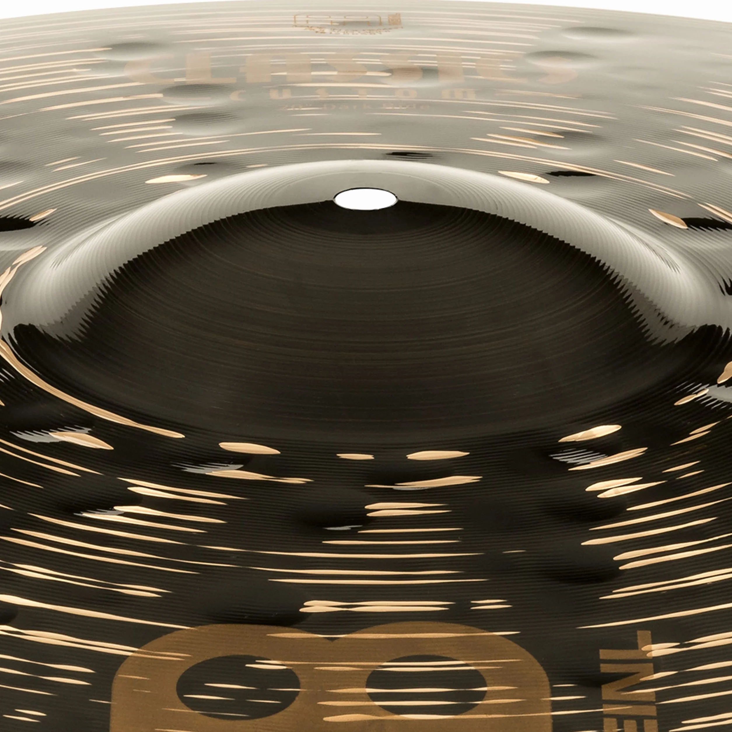 Meinl Cymbals Classics Custom Dark Plato Ride de 20 pulgadas (50,80cm) Platillos de Batería - Bronce B12, Acabado Oscuro (CC20DAR)