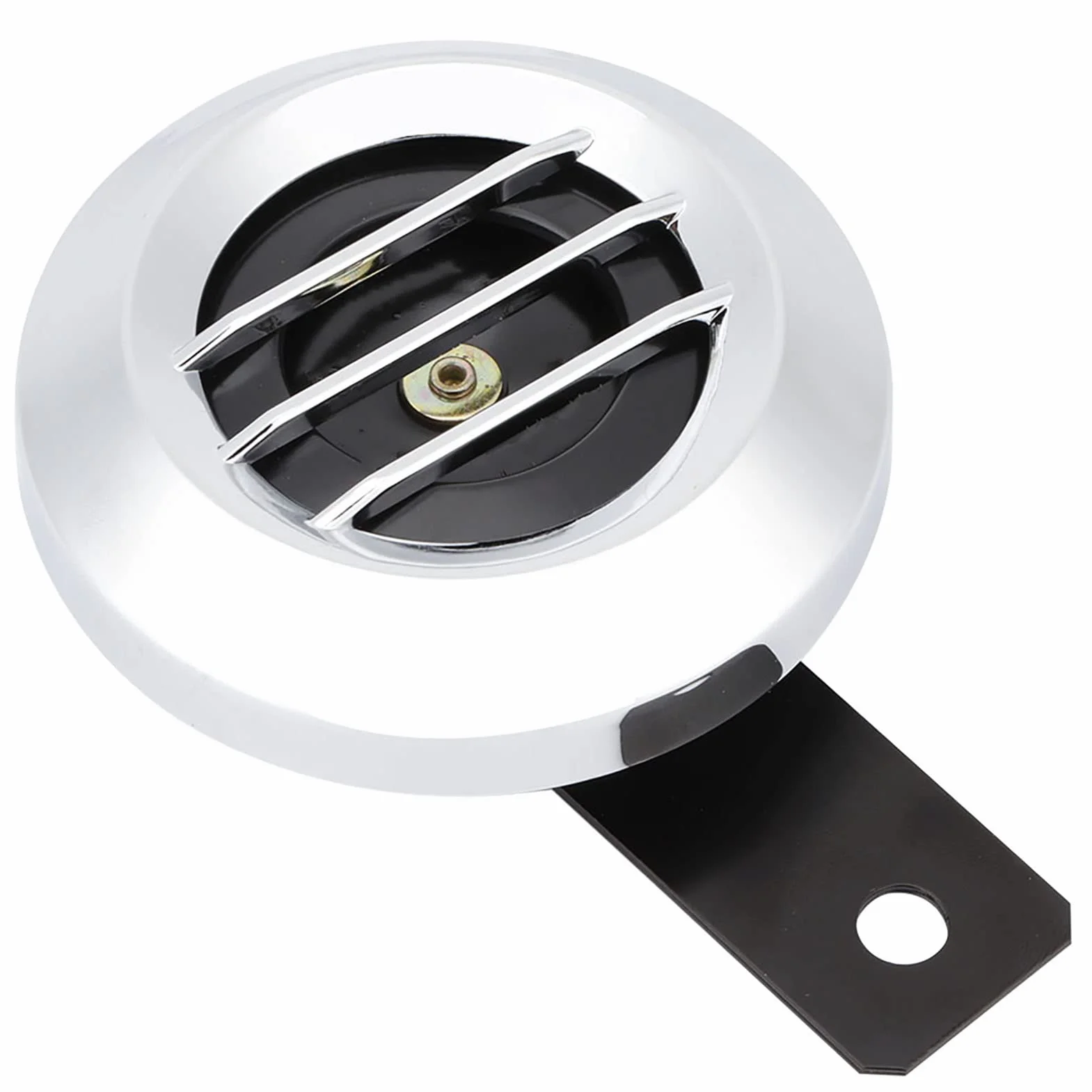 Bocina de Motocicleta, Bocina de Motocicleta, Bocina de Alta Potencia, Sirena de Bocina Eléctrica Universal de 12V 110Db, Altavoz de Bocina Redonda Impermeable