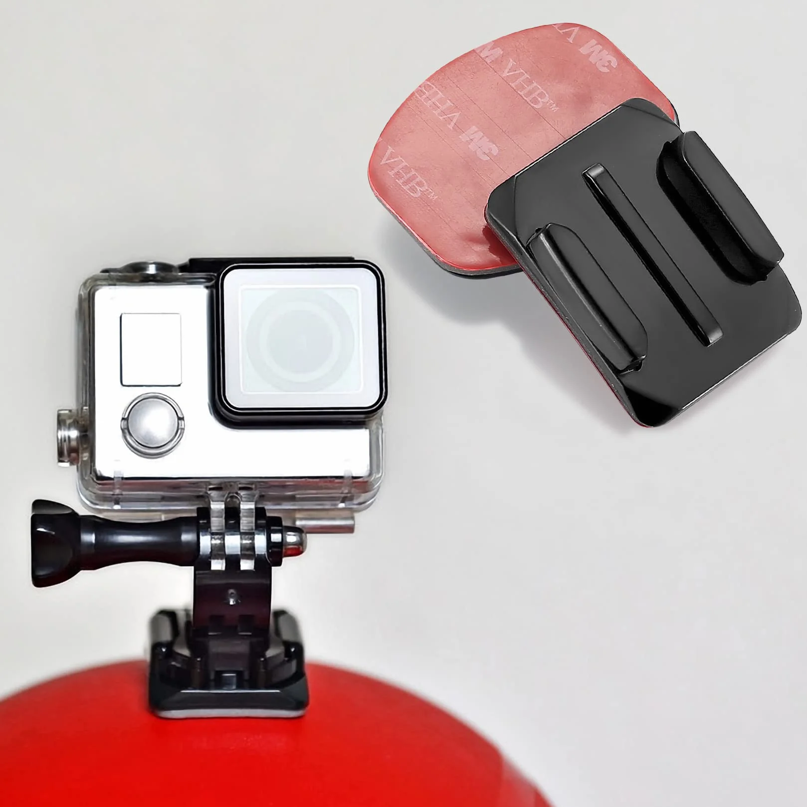20 Set Compatible con Gopro Pegatinas para Casco, Almohadillas Adhesivo de Montaje, Adhesivos Pegatinas Almohadillas Plana Curvada compatibles con GoPro Hero Session/4/3/3+/2 Cámara de Acción
