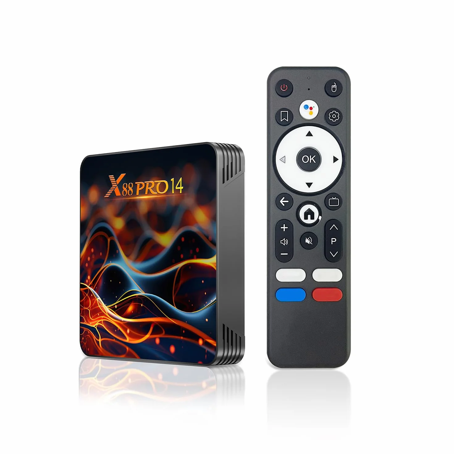 TV Box Android 14.0 4K 2GB RAM 16GB ROM RK3518 Quad-Core 64bit Cortex-A53 Mali 450 MP2 GPU Wi-Fi Doble Banda Bluetooth 5.0 Ethernet HDR10