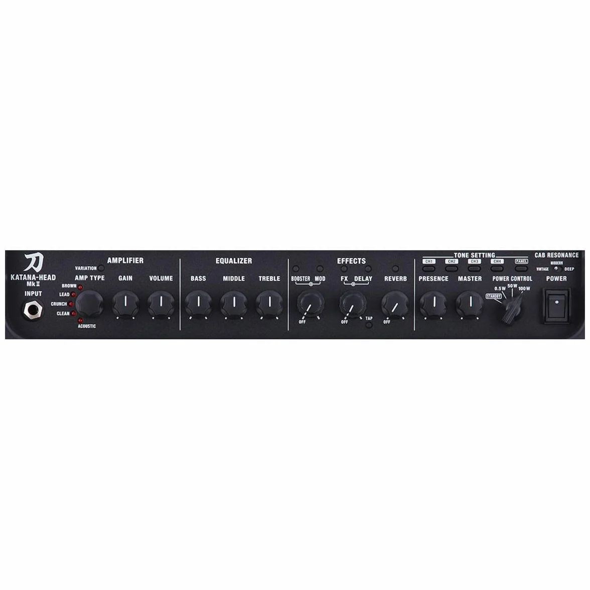 Amplificador de Guitarra BOSS Katana MKII Head — Cabezal de Amplificador de Guitarra de 100 vatios portátil con Sonido Potente para Directo