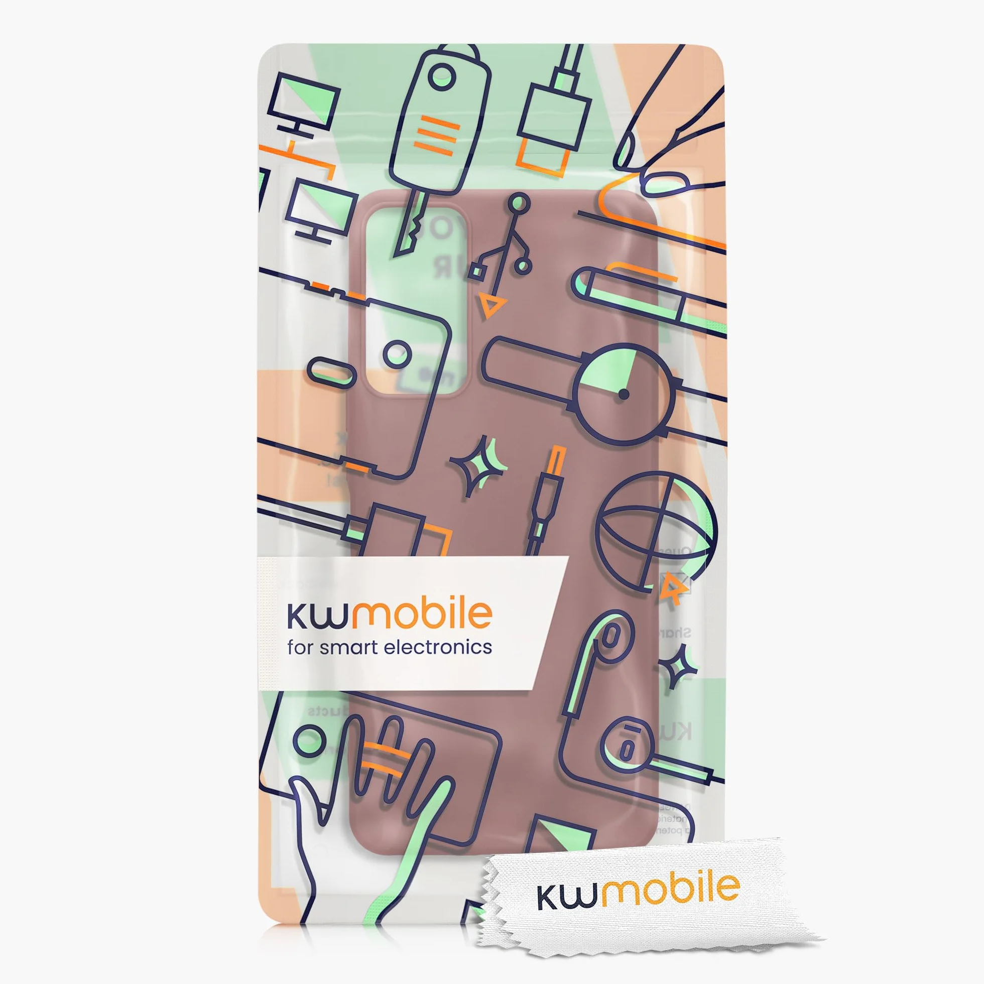kwmobile Funda para TCL 40 NxtPaper 5G Carcasa - Ultrafina de TPU y Silicona con Bordes elevados anticaídas - Violeta Burdeos