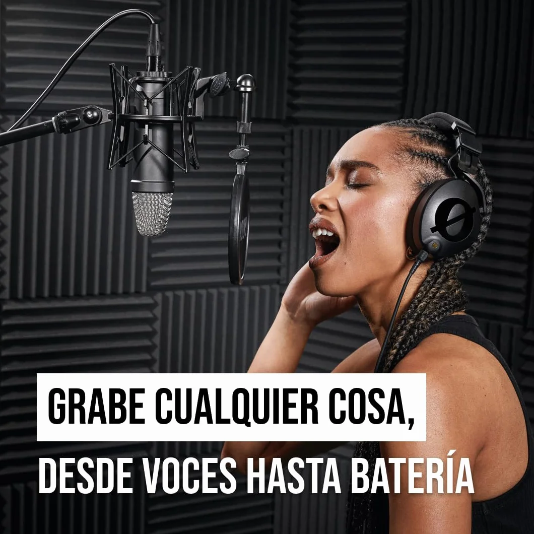 RØDE NT1 Signature Series micrófono de condensador de gran diafragma de la con soporte antivibraciones, filtro antipop y cable XLR para producción musical, grabación de voz y podcasting (Negro)
