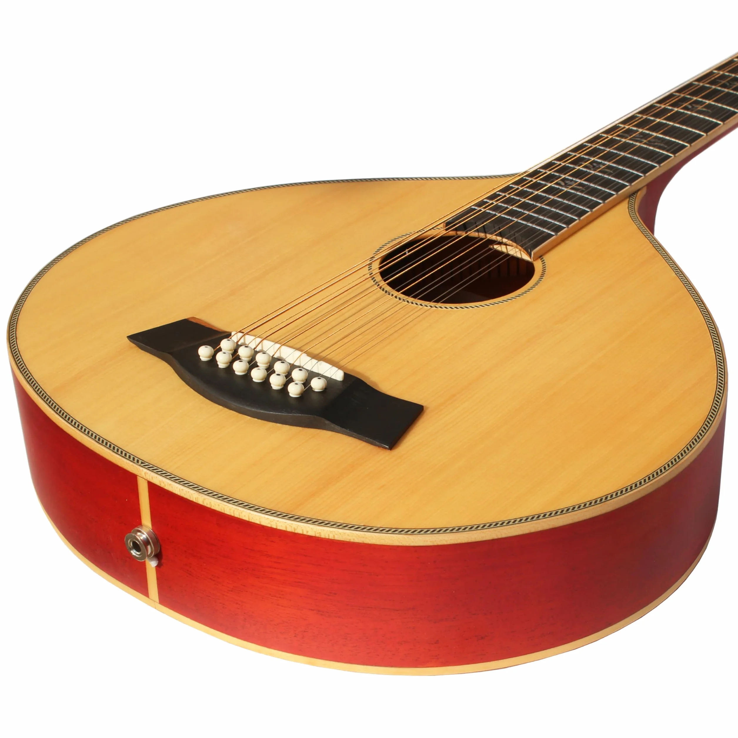 Batking Bouzouki - Guitarra Bouzouki de 12 cuerdas con ecualizador (12 cuerdas)