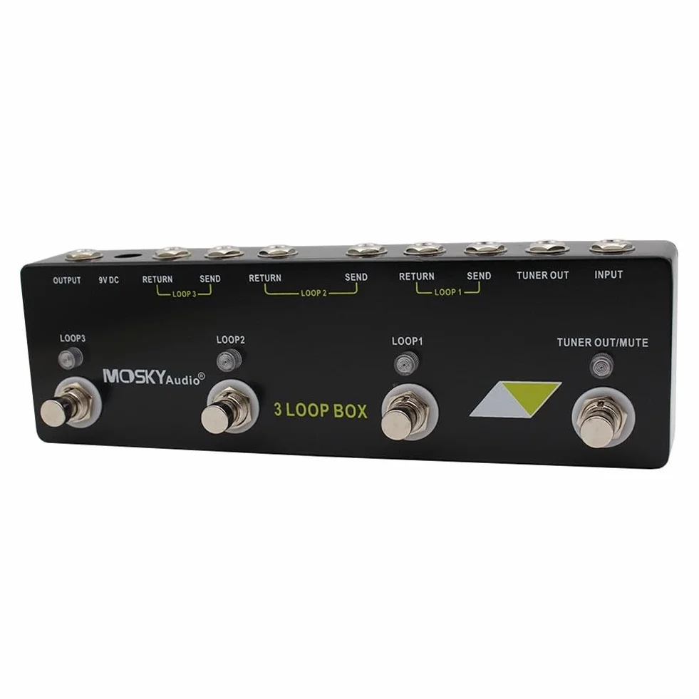 Pedal de efecto de bucle de guitarra para MOSKY Audio 3 LOOP BOX Pedal de guitarra, pedal de efecto Looper, pieza de repuesto
