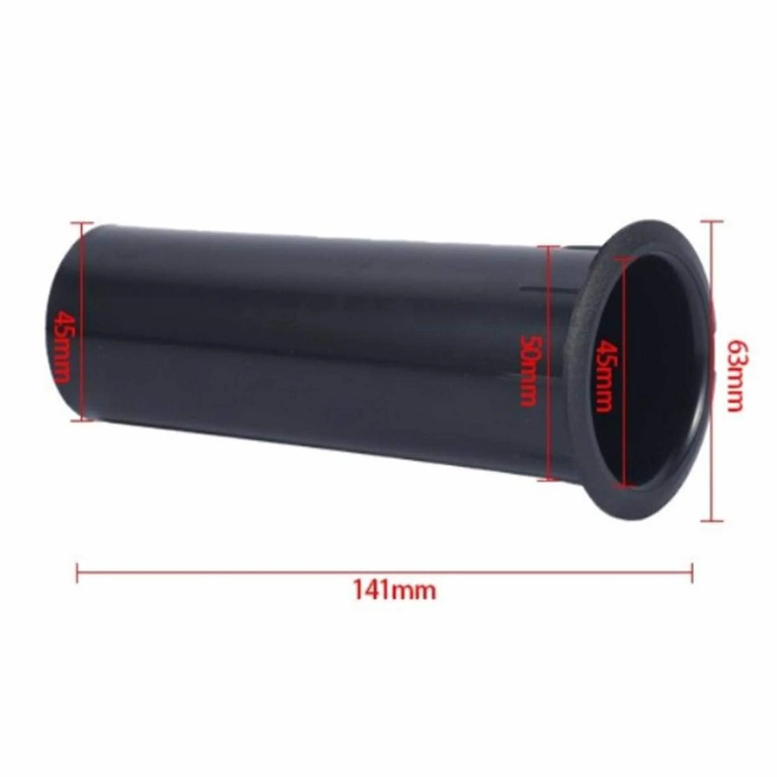 Agatige 2 Uds Tubo Invertido Altavoz de Pared 50 mm ABS para Altavoces 4-6 Pulgadas