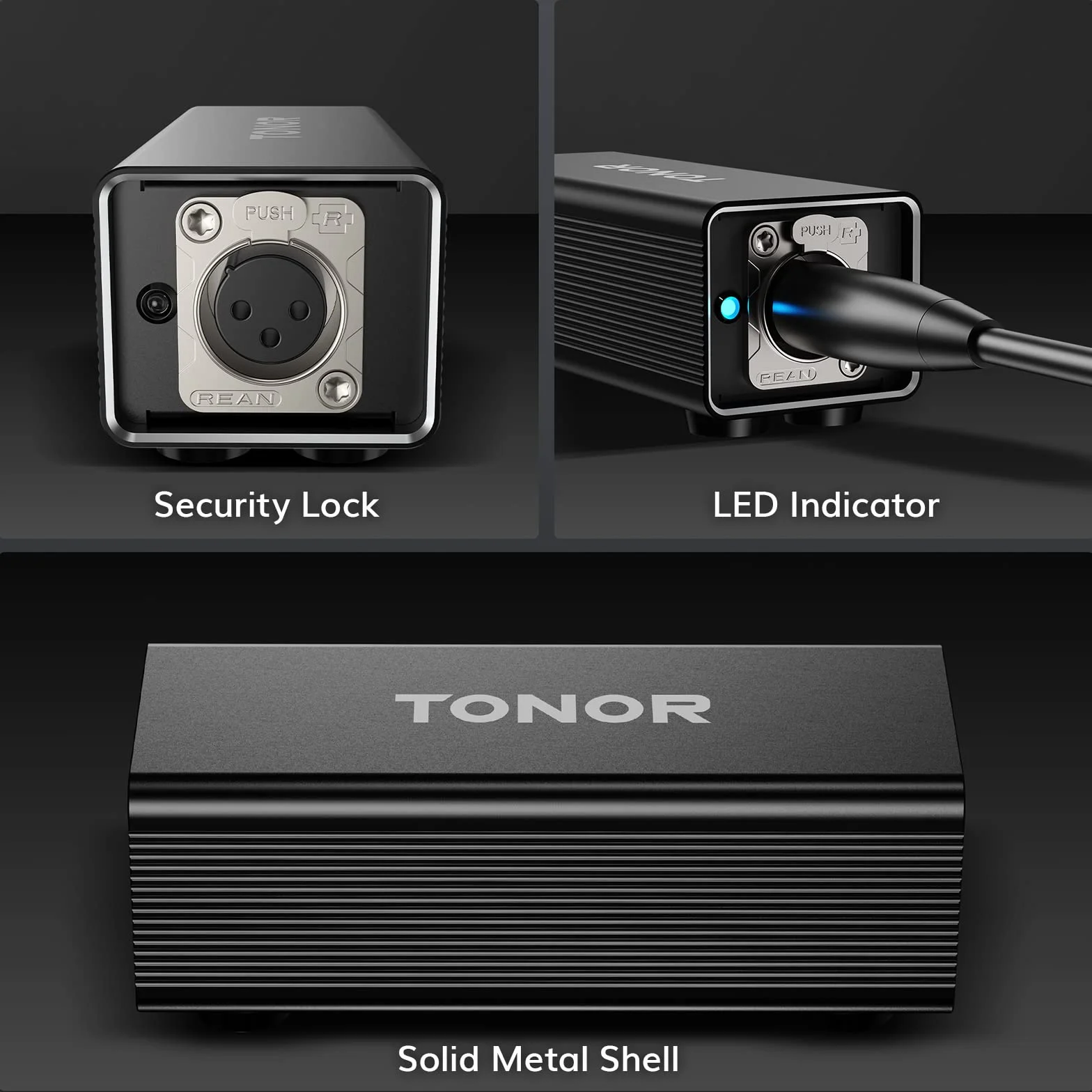 TONOR Preamplificador de Refuerzo de Micrófono XLR, para Microfono Dinamicos Shure SM7B, Booster de Micrófono, Reducción de Ruido para Estudio, Podcast, Streaming, Grabación, TA20