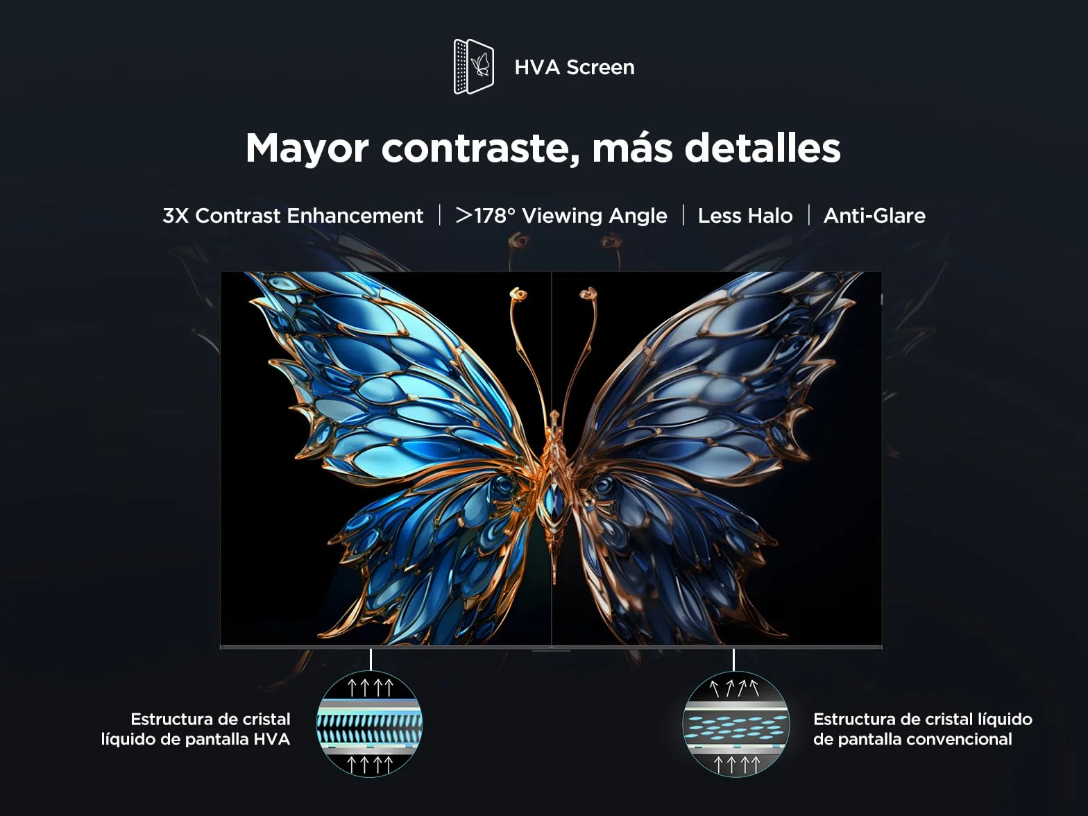 TCL 43V6C Televisor 43 Pulgadas 4K Smart TV LED, HDR, Google TV, Dolby Audio, Alexa y Google Assistant, Chromecast Built-in, Motion Clarity