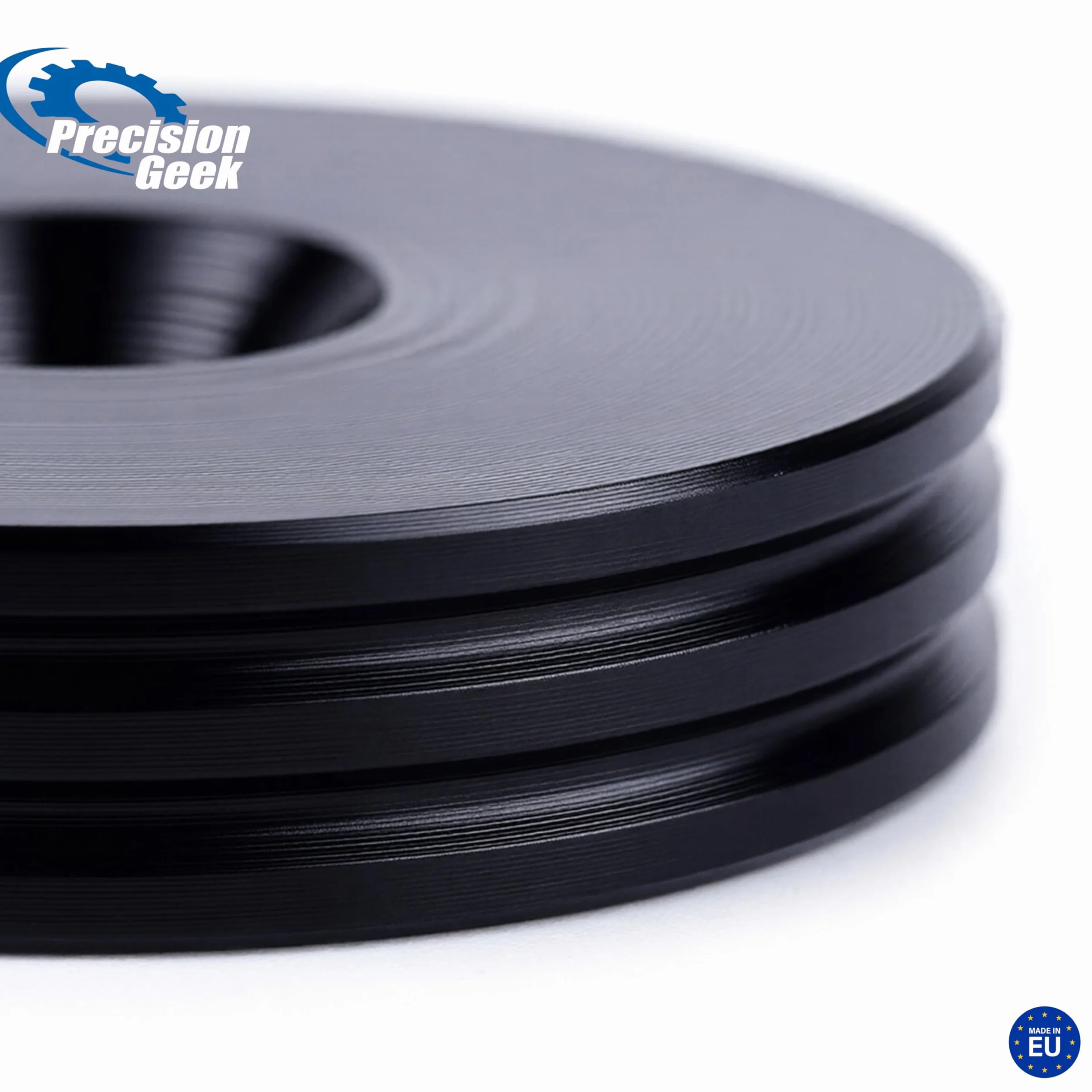 PrecisionGeek - Almohadillas para Altavoces, Patas y Protectores de Suelo de Acero Oxidado y ennegrecido, Forma Delgada de 20 mm de diámetro para Altavoces HiFi, Soportes y Barras de Sonido