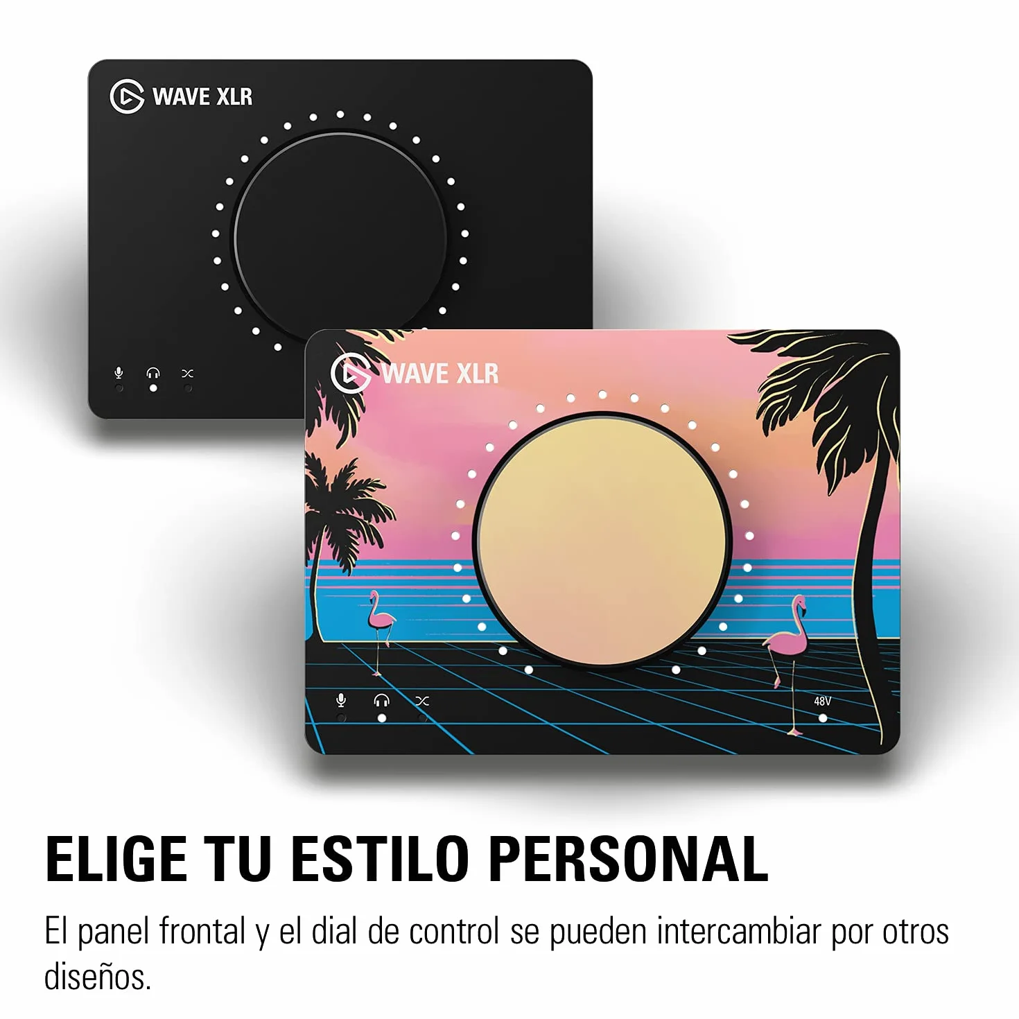 Elgato Wave XLR – interfaz para micrófono, XLR/USB-C, antisaturación, previo de 75 dB, alimentación phantom, monitorización directa, botón táctil de muteo, aplicación de mezcla digital Wave Link