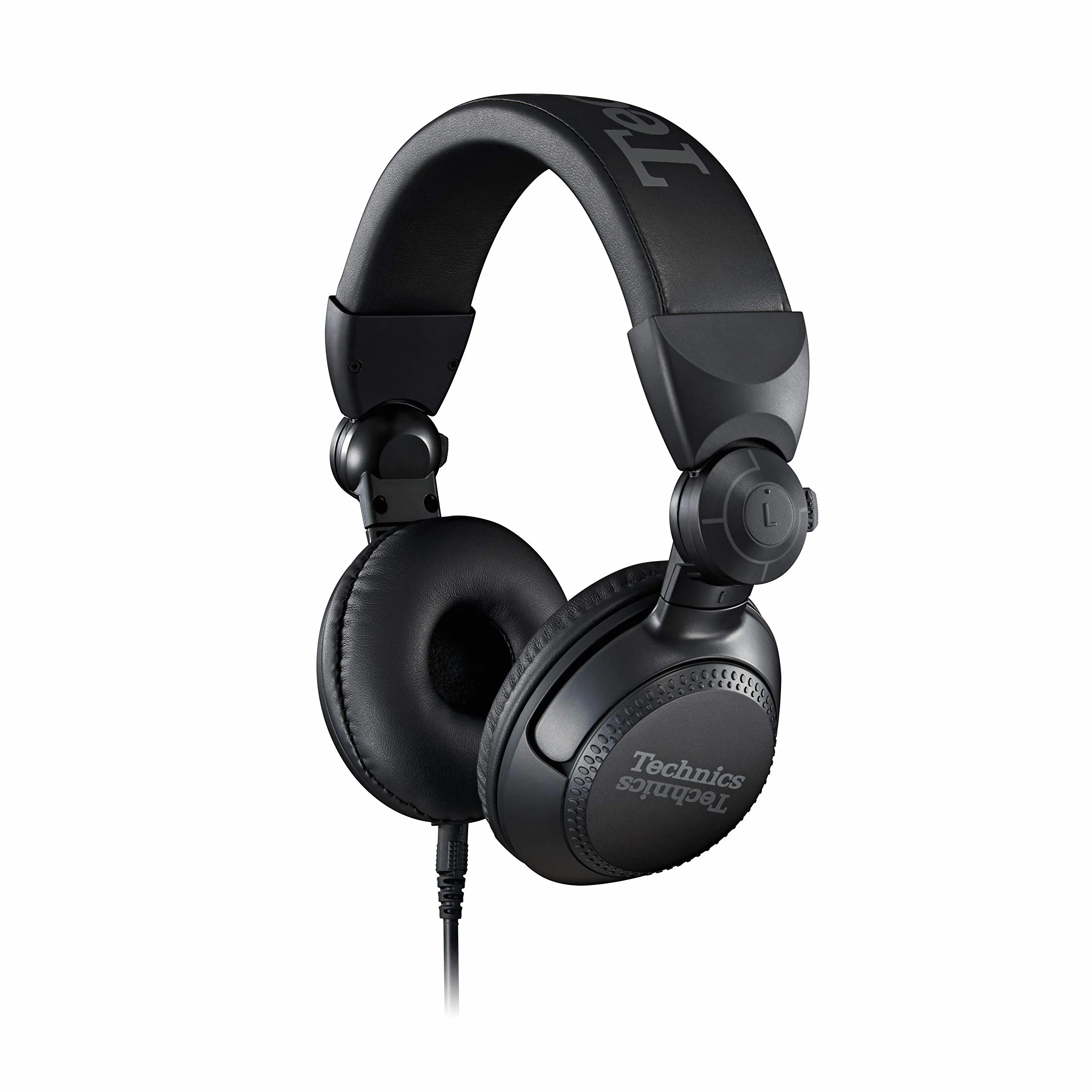 Technics EAH-DJ1200 Audífonos Profesionales para DJ, Supraaurales con Cable, Cerrados, Almohadillas Giratorias de 270°, Diseño Plegable y Cable Desmontable de 3 m, Color Negro
