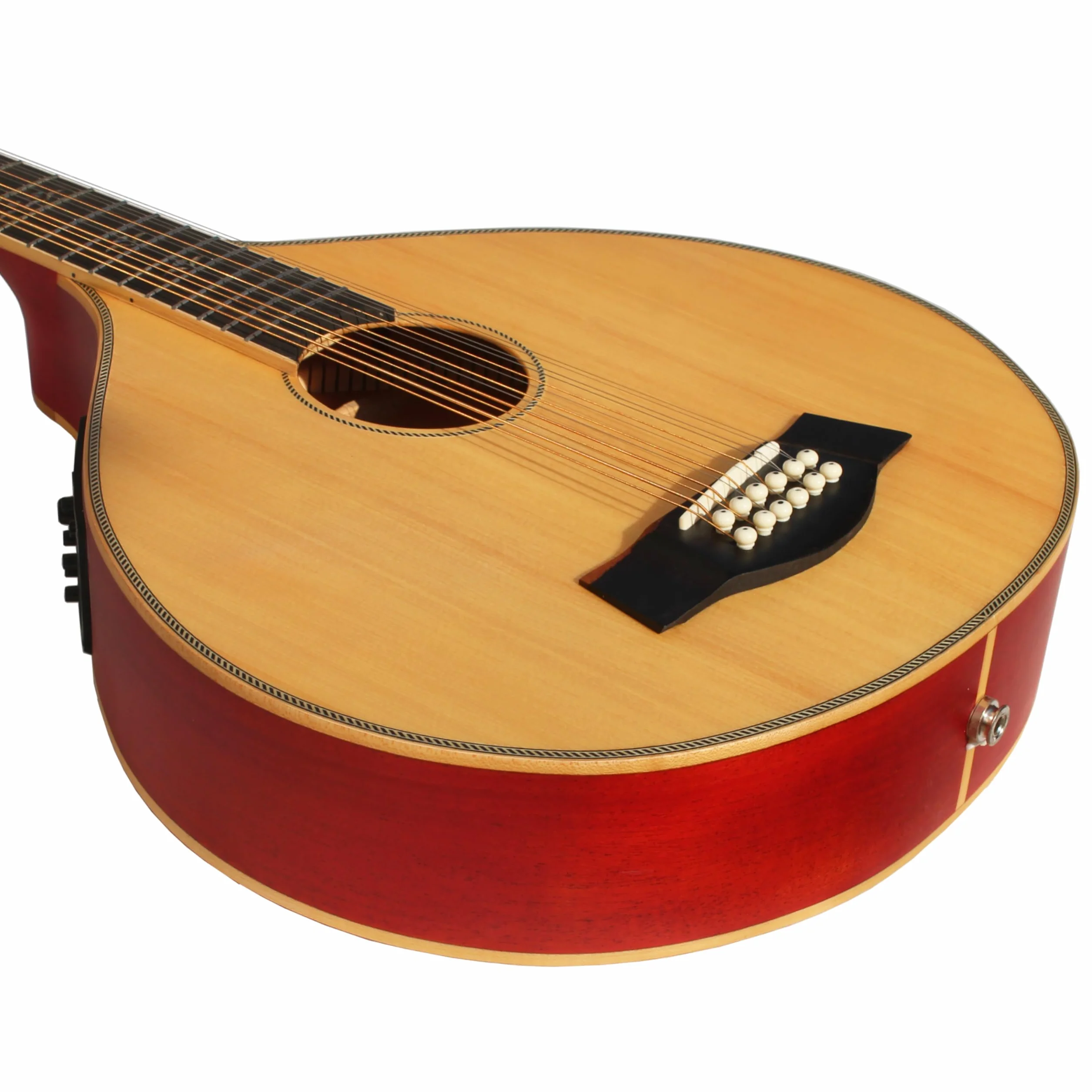 Batking Bouzouki - Guitarra Bouzouki de 12 cuerdas con ecualizador (12 cuerdas)