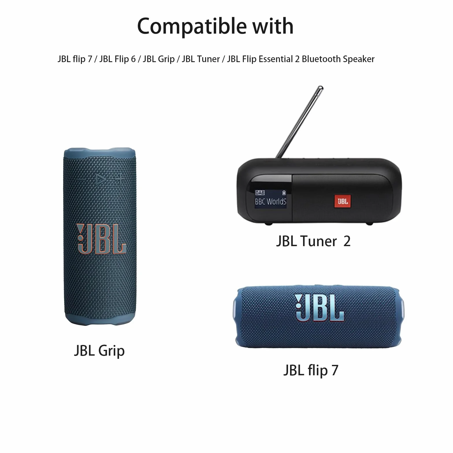 XANAD Funda para JBL Flip 7/6 / 5 Altavoz Bluetooth Portátil (Blue)