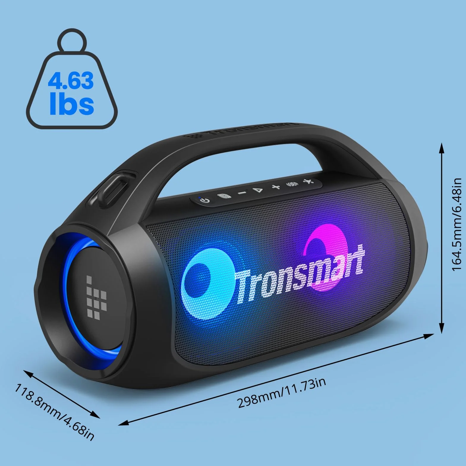 Tronsmart Bang SE Altavoz Bluetooth 40 W IPX6 24 Horas Autonomía Bluetooth 5.3 AUX Micro SD