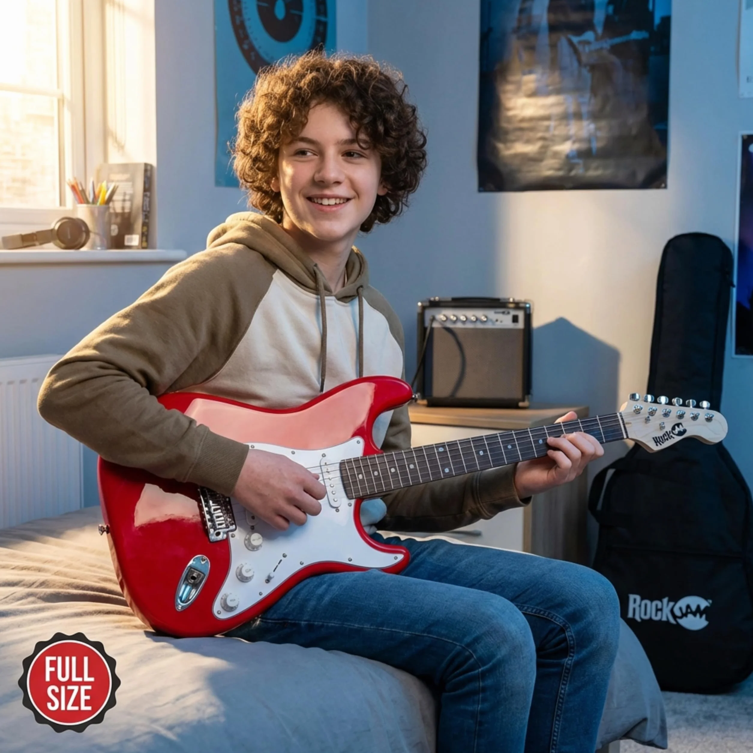 RockJam RJEG02-SK-RD - Kit de guitarra eléctrica