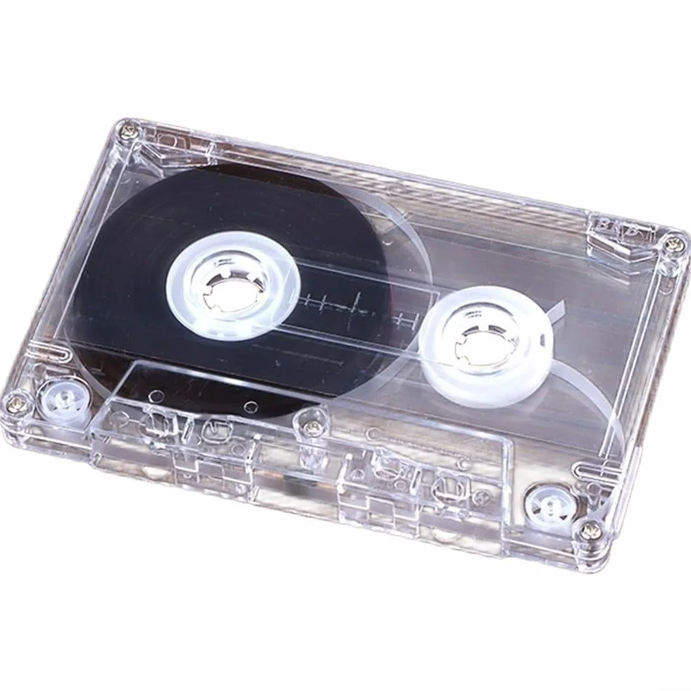 Cinta magnética de audio en blanco, 45/60/90 minutos, tamaño estándar, para grabación de voz y música, almacenamiento compacto, uso profesional y de archivo (45 minutos)