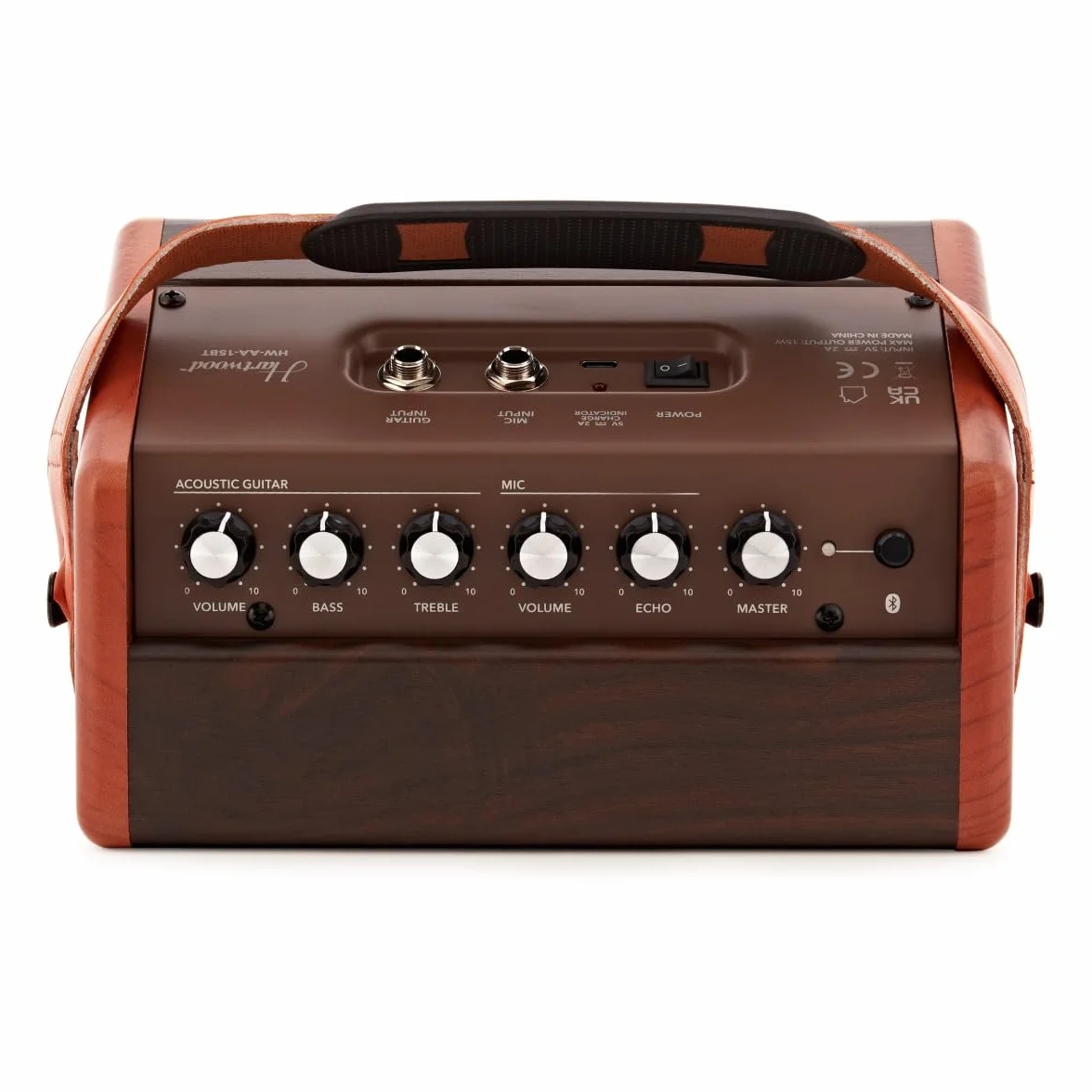 Hartwood Amplificador Acústico Portátil de 15 W con Bluetooth