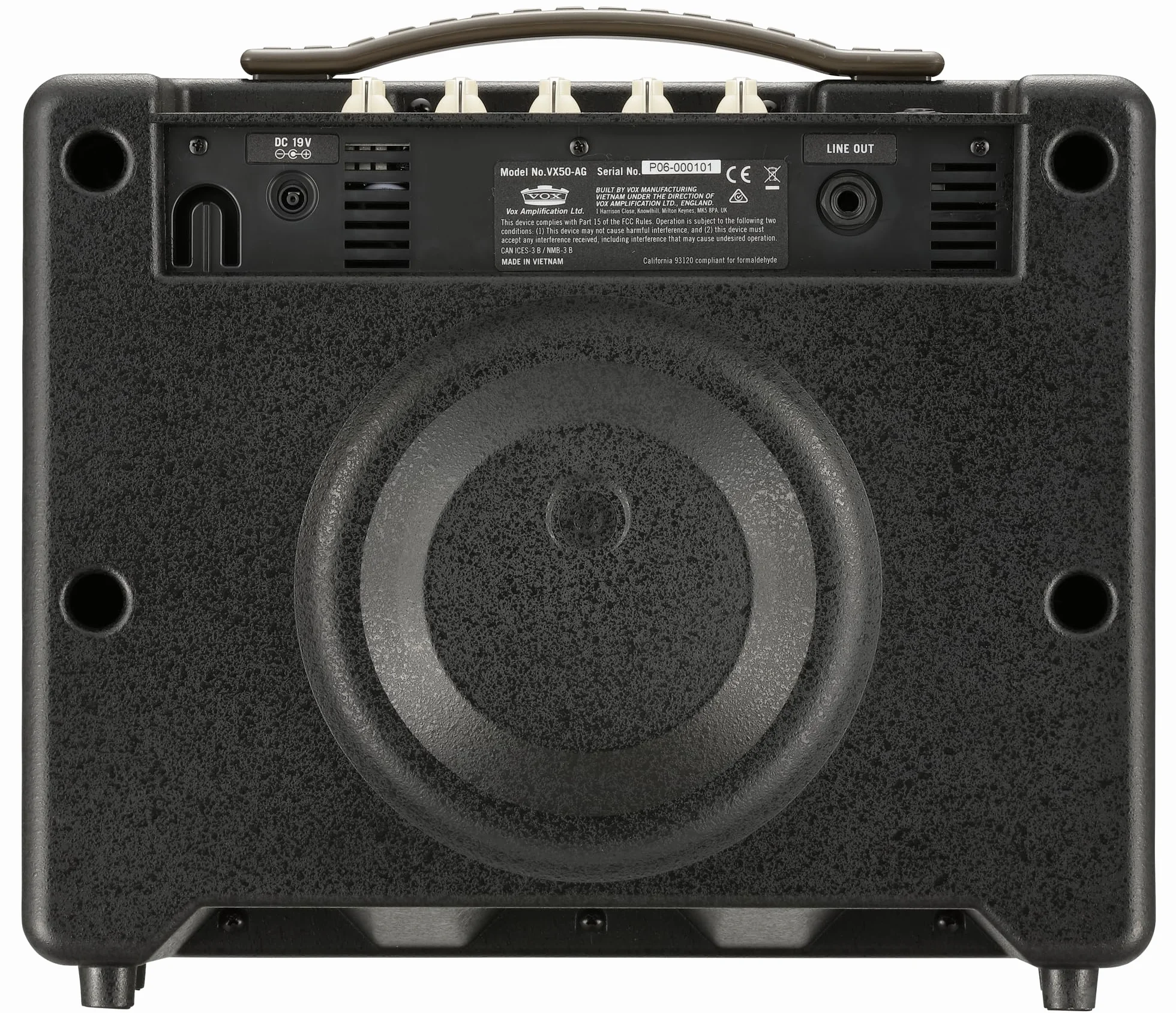 VOX VX50-AG 50W - Amplificador acústico compacto para guitarra con tubo de vacío NuTube