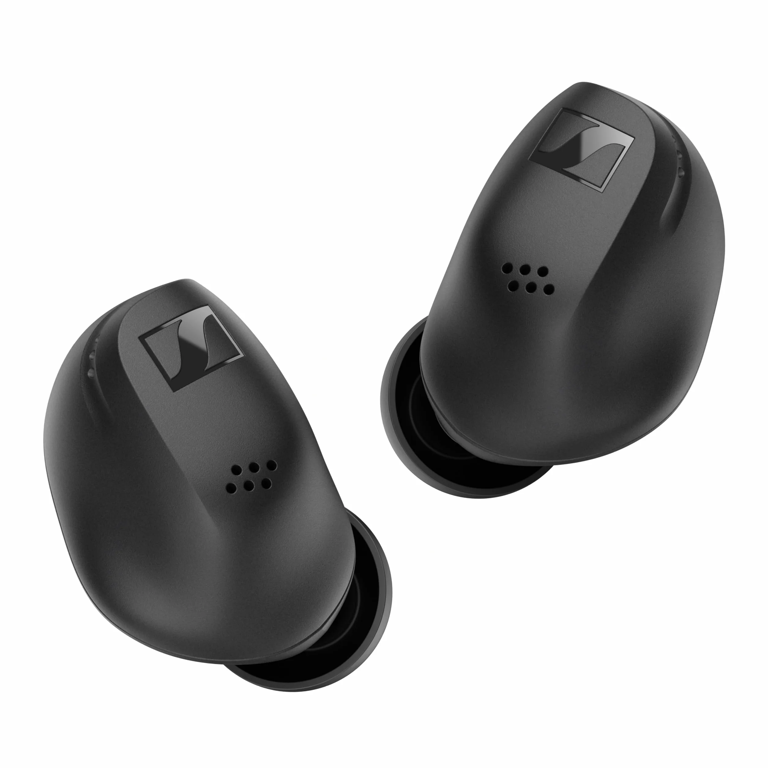 Sennheiser ACCENTUM True Wireless Auriculares - Sonido nítido con ANC híbrida, diseño ergonómico, 28 Horas de duración de batería, Interfaz táctil y Calidad de Llamada con Doble micrófono - Negro