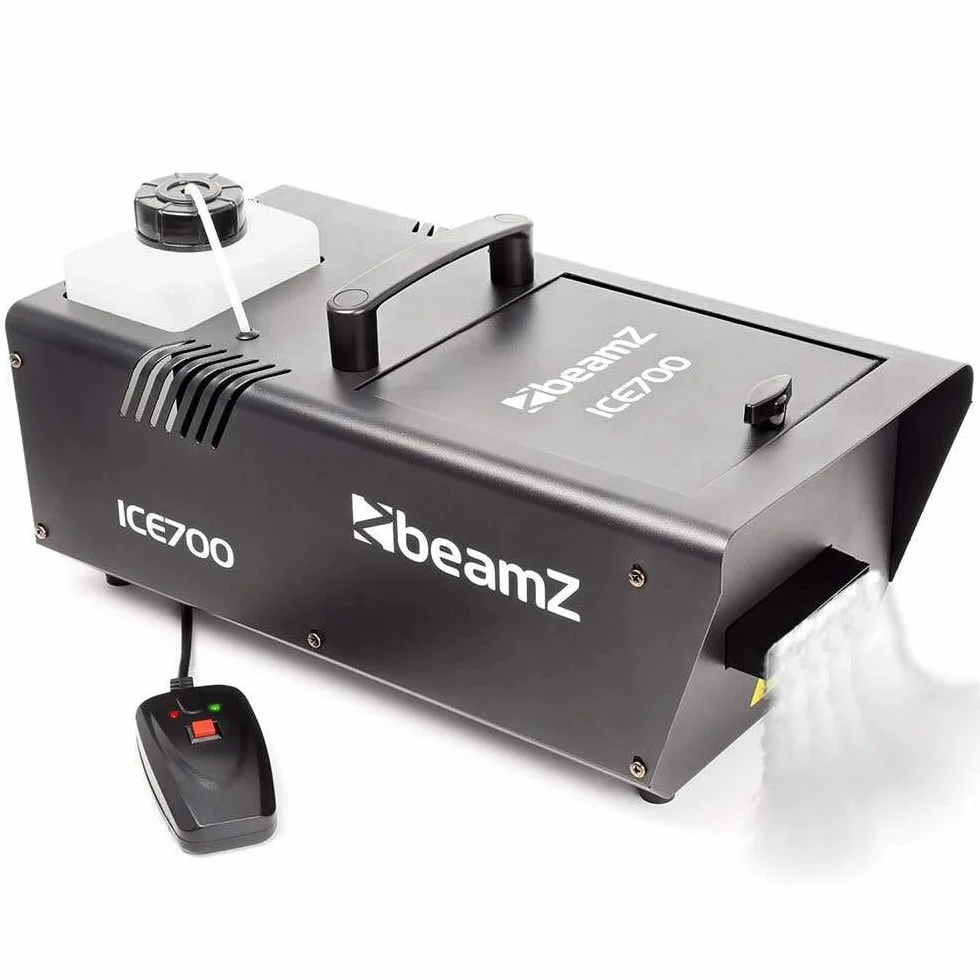 BeamZ ICE700 Máquina de Humo Bajo, Máquina de Humo de Suelo, Máquina de Niebla de 700 vatios, Máquina de Humo Bajo para Bodas, Moda, Pequeños Conciertos y Eventos Escénicos y Celebraciones.