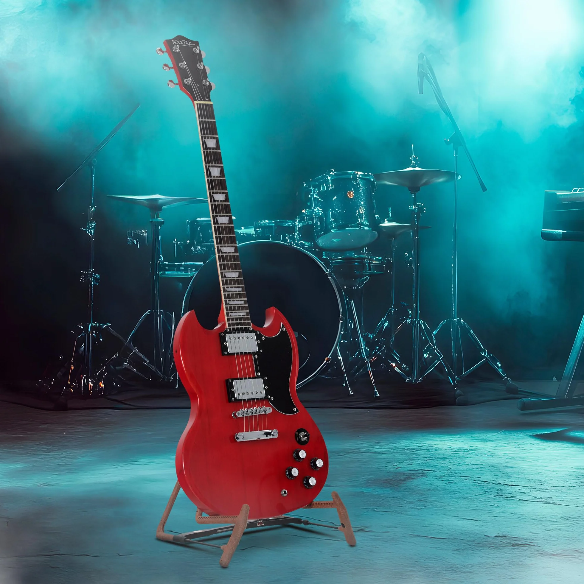 Rocktile Pro S-Red Guitarra Eléctrica Heritage Cherry