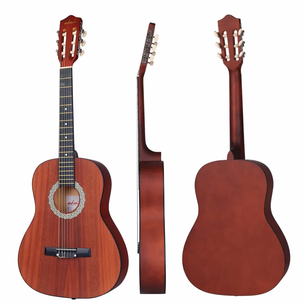 ADM 3/4 Guitarra Clásica para Niños, Kit de Guitarra Española de 36 pulgadas para Adultos y Estudiantes, Guitarra de Cuerdas de Nylon de Apariencia Especial