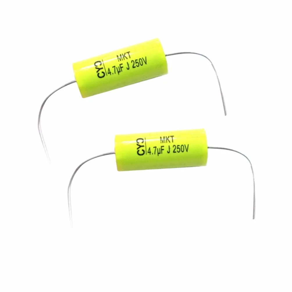 MagiDeal Condensador No Polarizado Cruce Divisor de Altavoz Audio 2pcs 250v 4,7uF