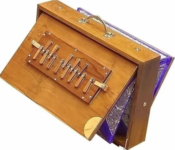 Caja Shruti de 15 pulgadas, caja de madera de teca para yoga, canto surpeti con afinado, 440 Hz