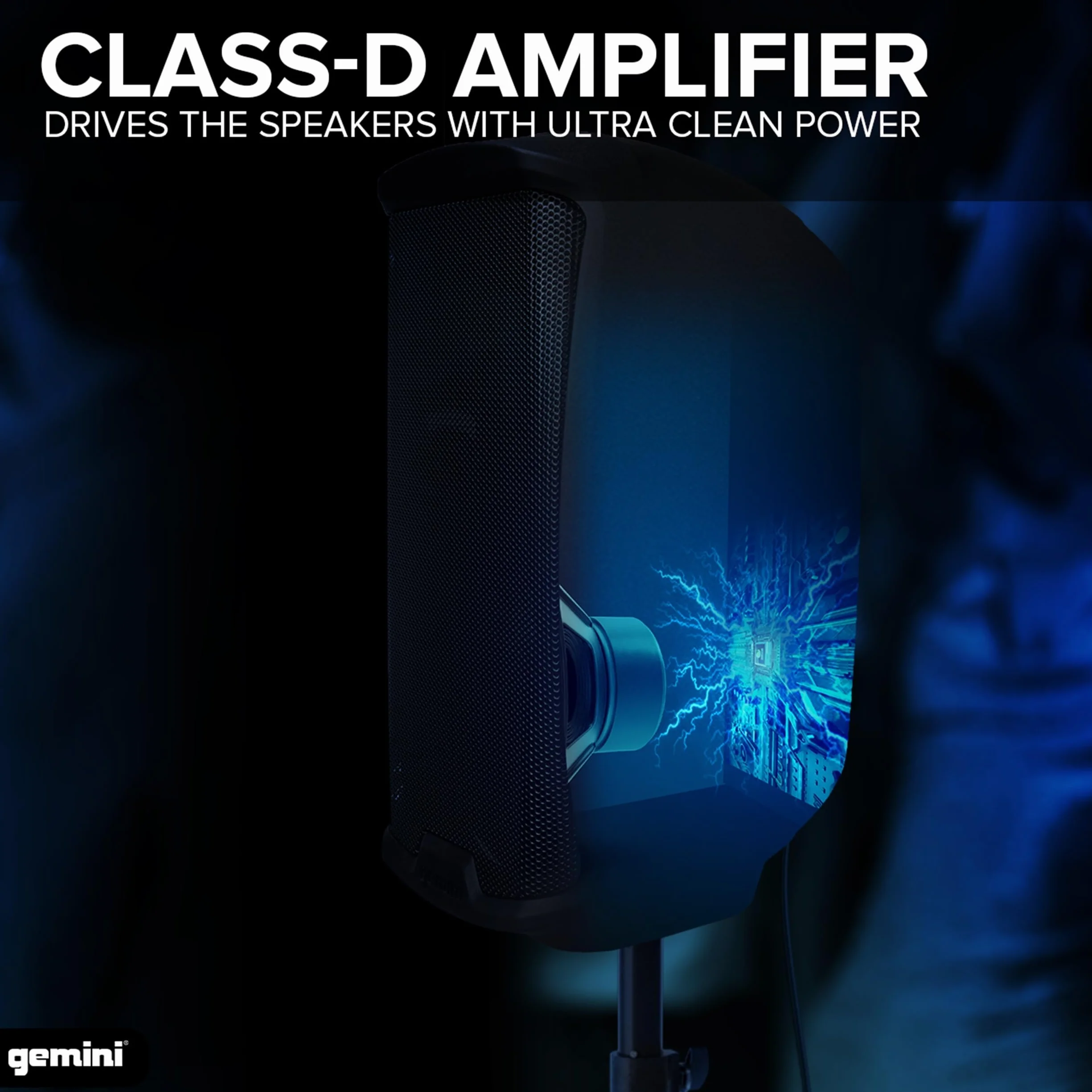 Gemini AS-2108P: 500 Watt Active 8” Loudspeaker