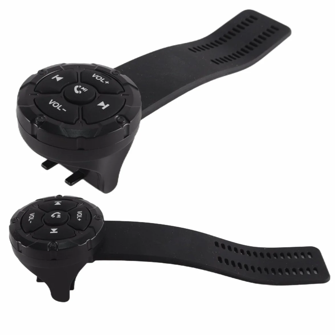 Control Remoto Inalámbrico Bluetooth con Botón Multimedia Impermeable para Volante de Moto, Bici y Coche