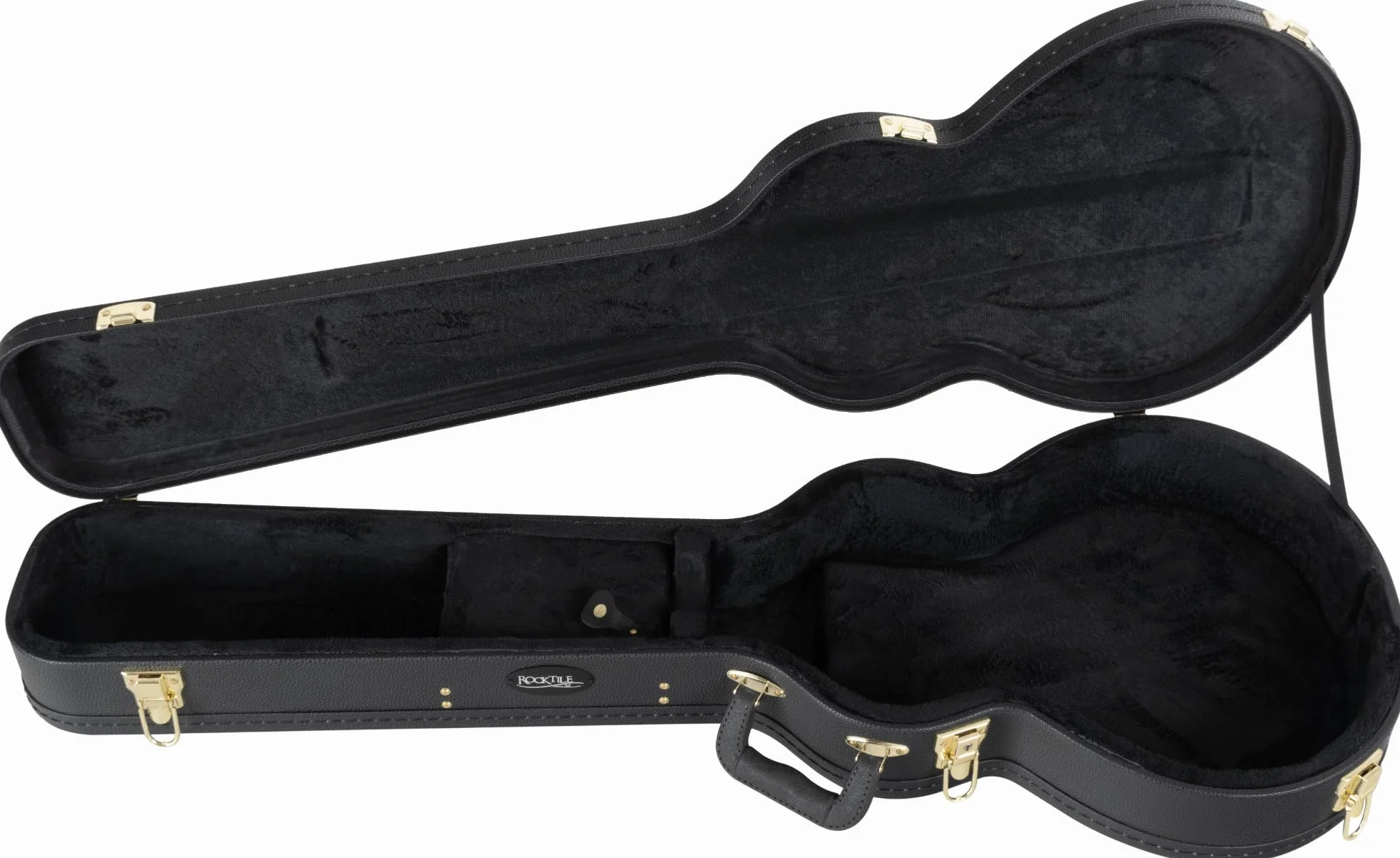 ROCKTILE Estuche para Guitarra Eléctrica Estilo Single Cut - Estuche rígido Resistente con diseño clásico
