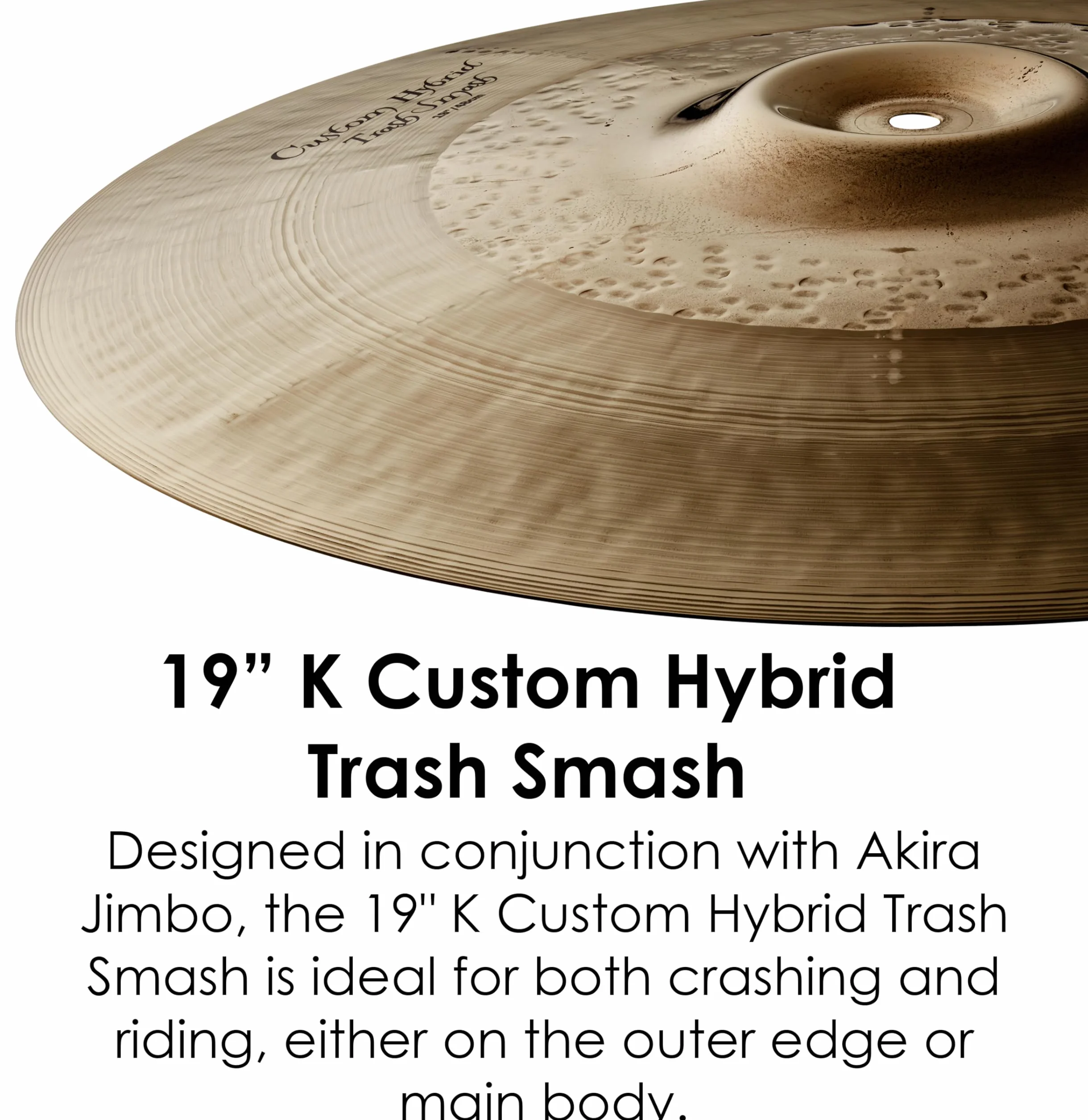 ZILDJIAN K0953 K Custom Platillo 19" K Custom hybrid trash smash