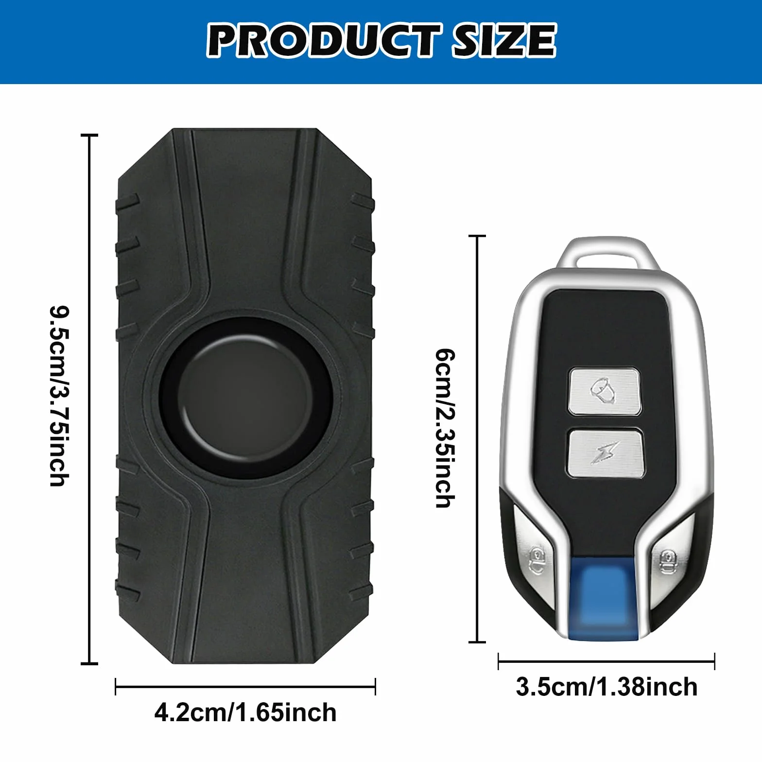 Alarma Antirrobo Inalámbrica Vegena de 113 dB para Motocicleta, Coche y Scooter con Control Remoto