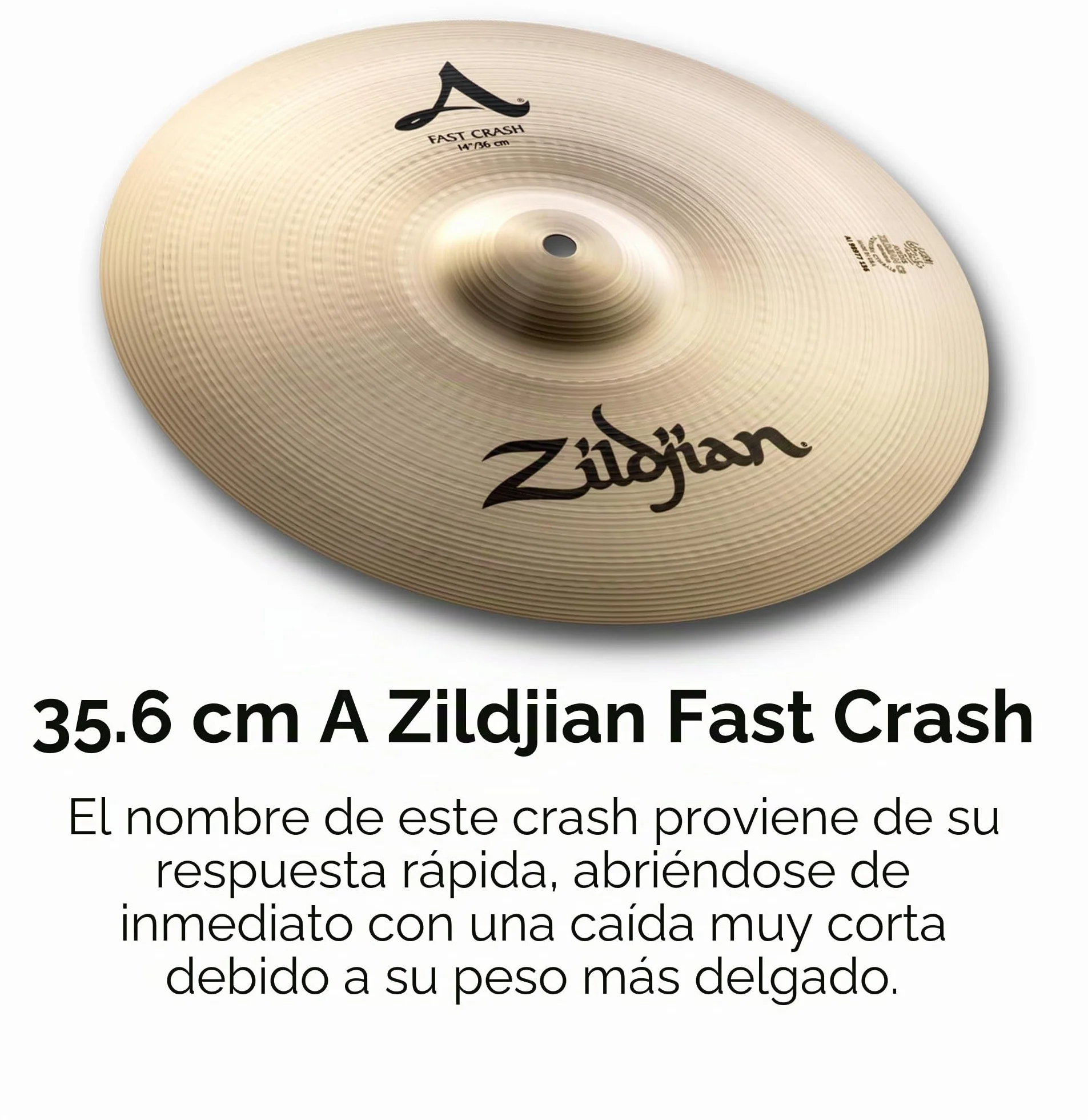 Zildjian ACITYP248 A Series City Cymbal Box Set - 12" New Beat Hi-Hats, 14" Crash, 18" Uptown Ride, Paquete de la ciudad