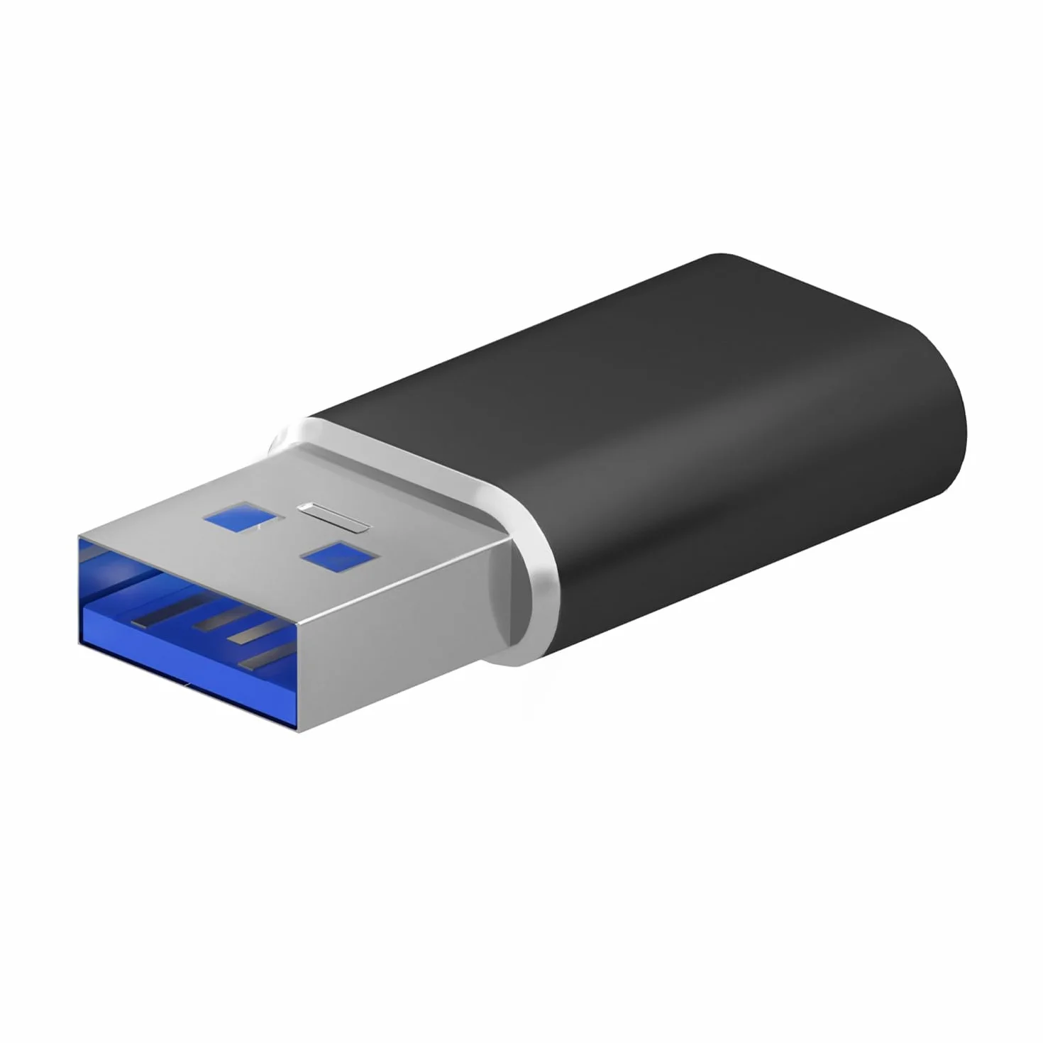 AISENS - A108-0678 - Mini Adaptador USB 3.2 Gen2 / USB 2.03A, Tipo USB-C/H-A/M, Negro