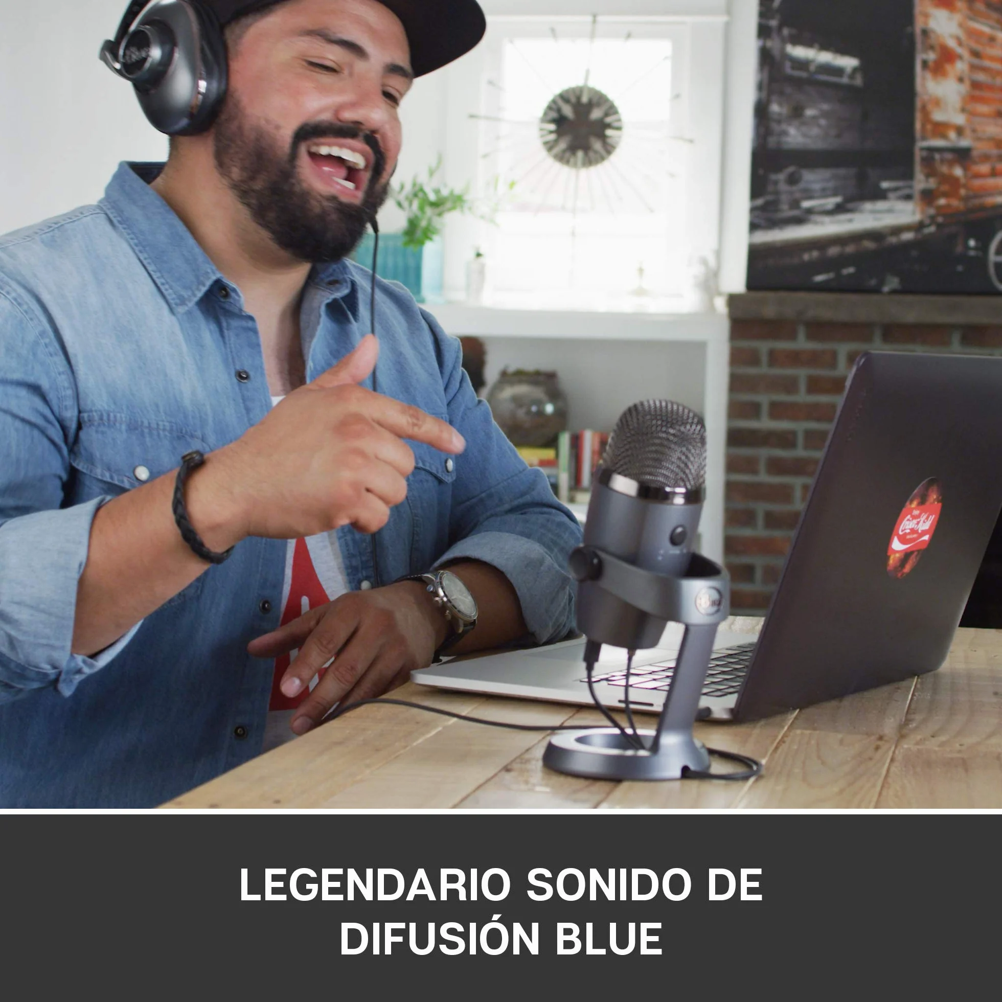Logitech for Creator Blue Yeti Nano - Micrófono de condensador USB Premium, Grabación, Streaming, Gaming, Podcasting, PC, Mac, Efectos Blue VO!CE, Cardioide y Omnidireccional, Sin Latencia, Gris