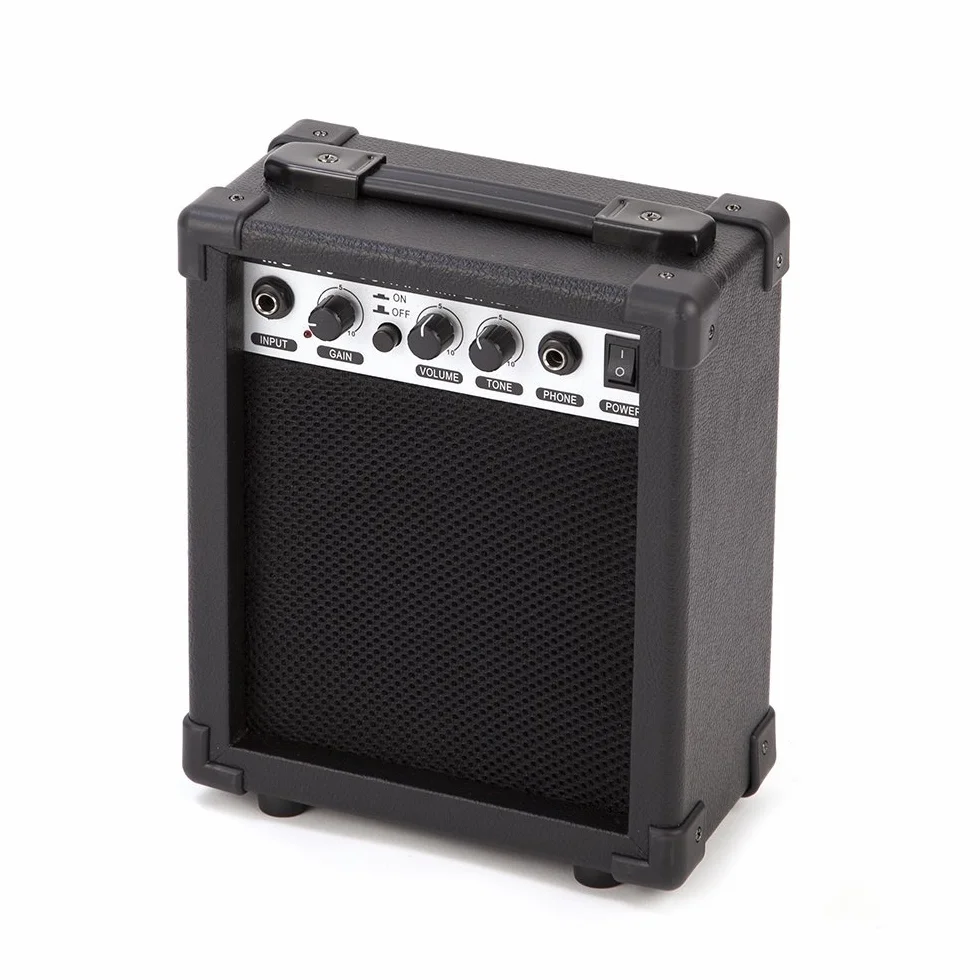 Kit de guitarra eléctrica RockJam de tamaño completo con amplificador de guitarra de 20 vatios, lecciones, correa, estuche, púas, trémolo, cuerdas de plomo y de repuesto - Explosión Azul