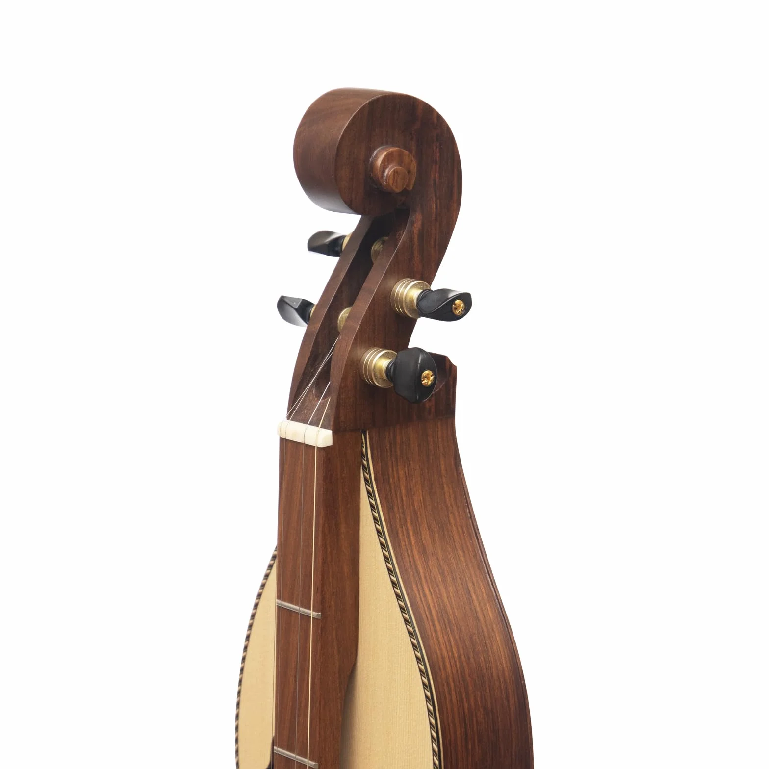 4 cuerdas Mountain Dulcimer F-Hole palisandro con purga