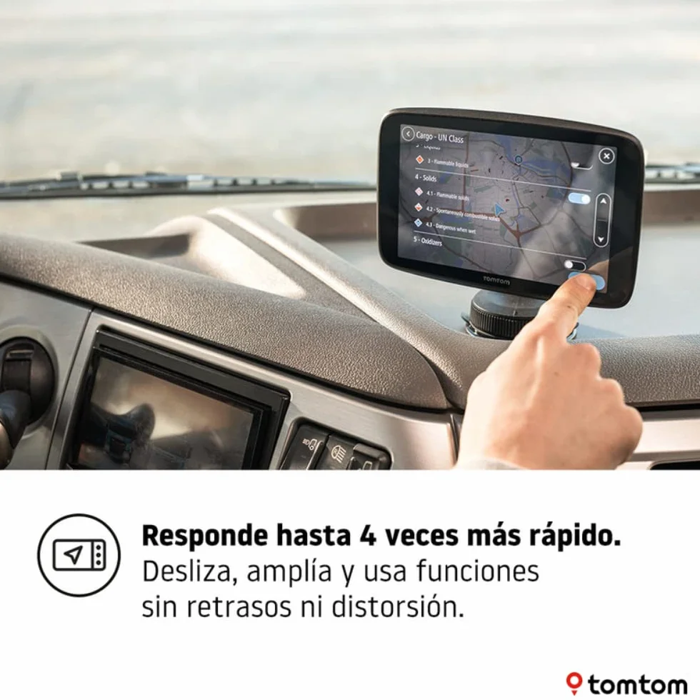 TomTom GO Expert GPS Navegador 7 Pulgadas HD Mapas Mundiales Alertas Restricción WiFi