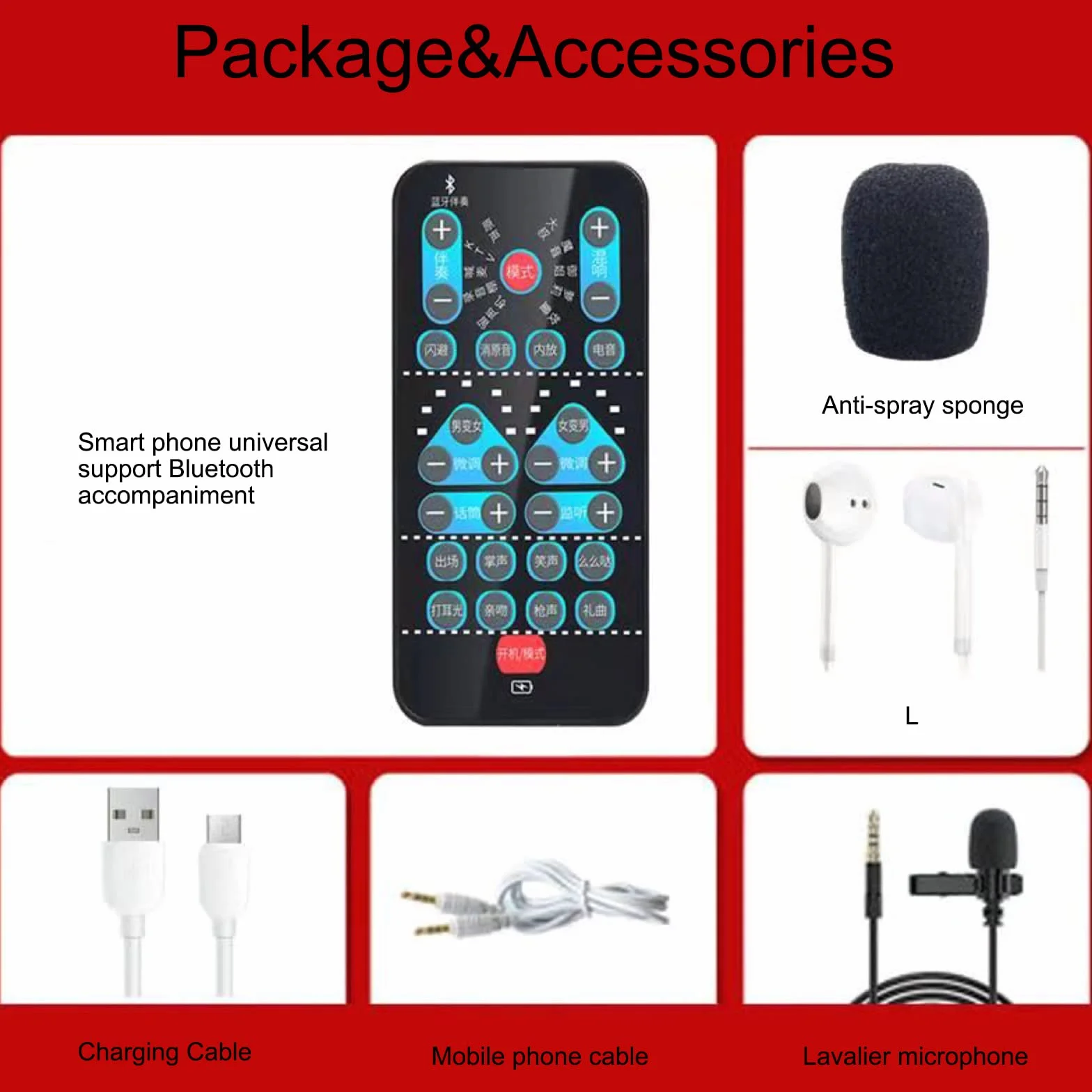 Cambiador de voz, mini dispositivo cambiador de voz, tarjeta de sonido portátil, juego de equipo de grabación multifunción, 8 efectos de sonido, Plug and Play, para computadoras, teléfonos y