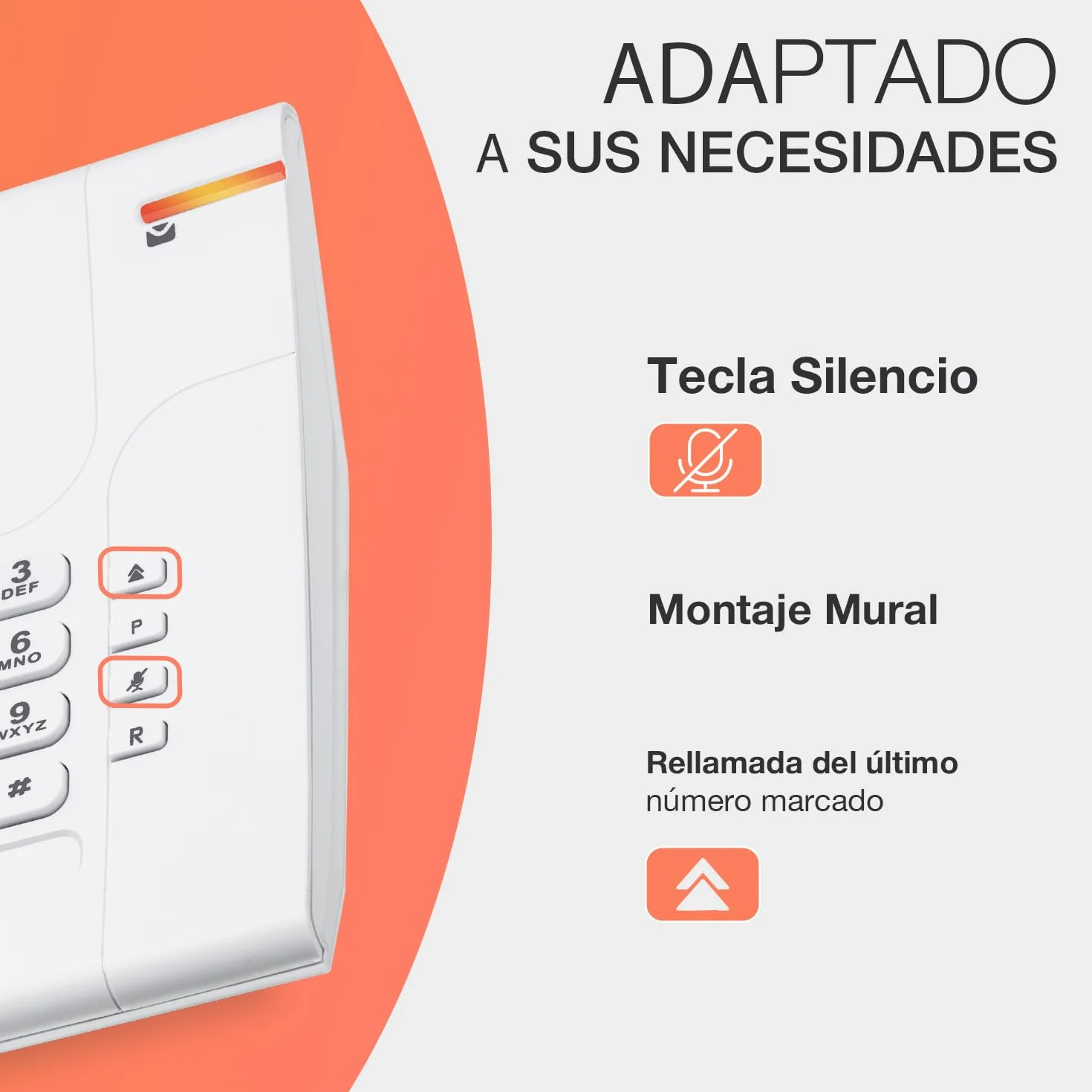 ALCATEL Temporis 180 PRO Teléfono profesional con cable Blanco